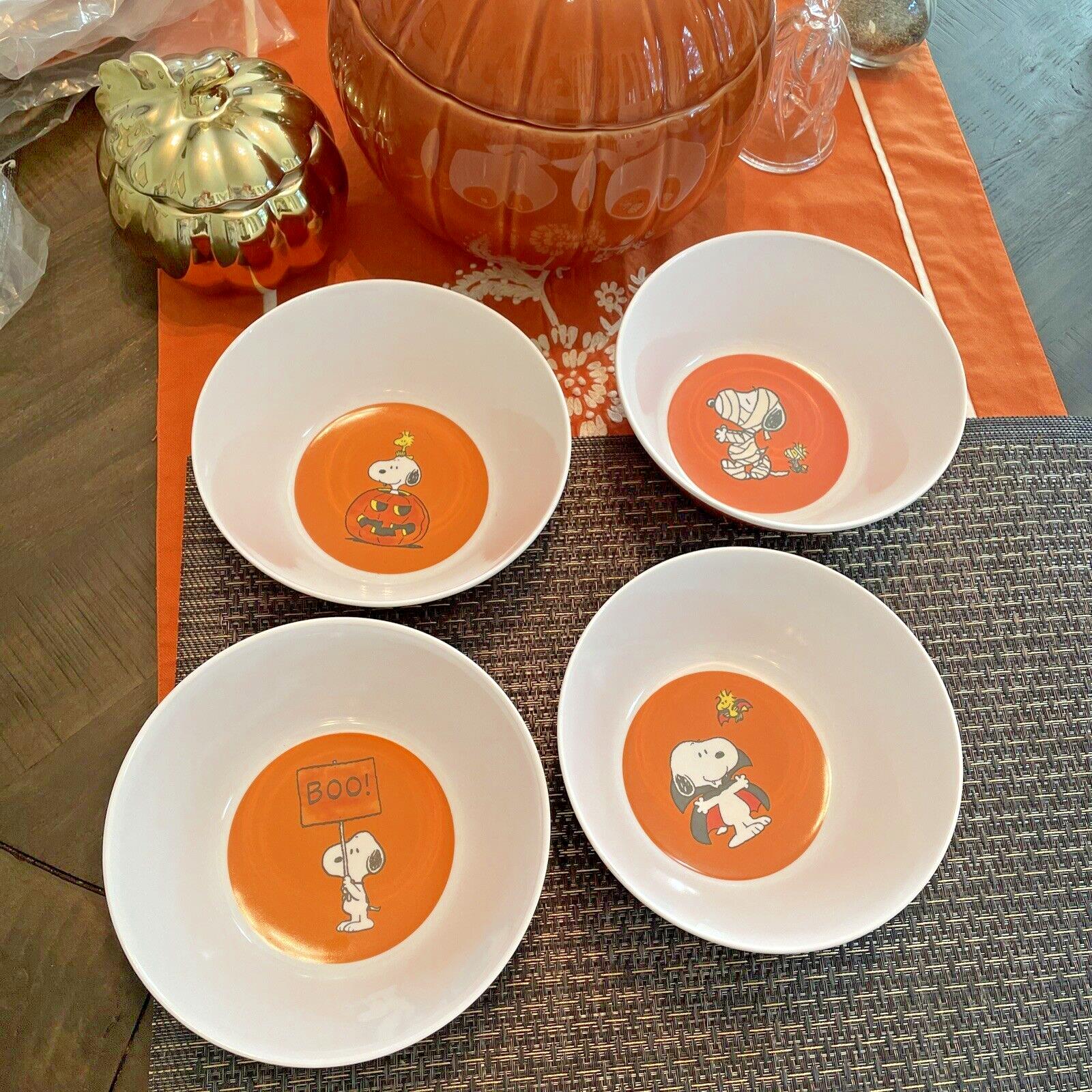 Disney Snoopy Pottery Barn Bowl holiday party Halloween peanuts gift school [
