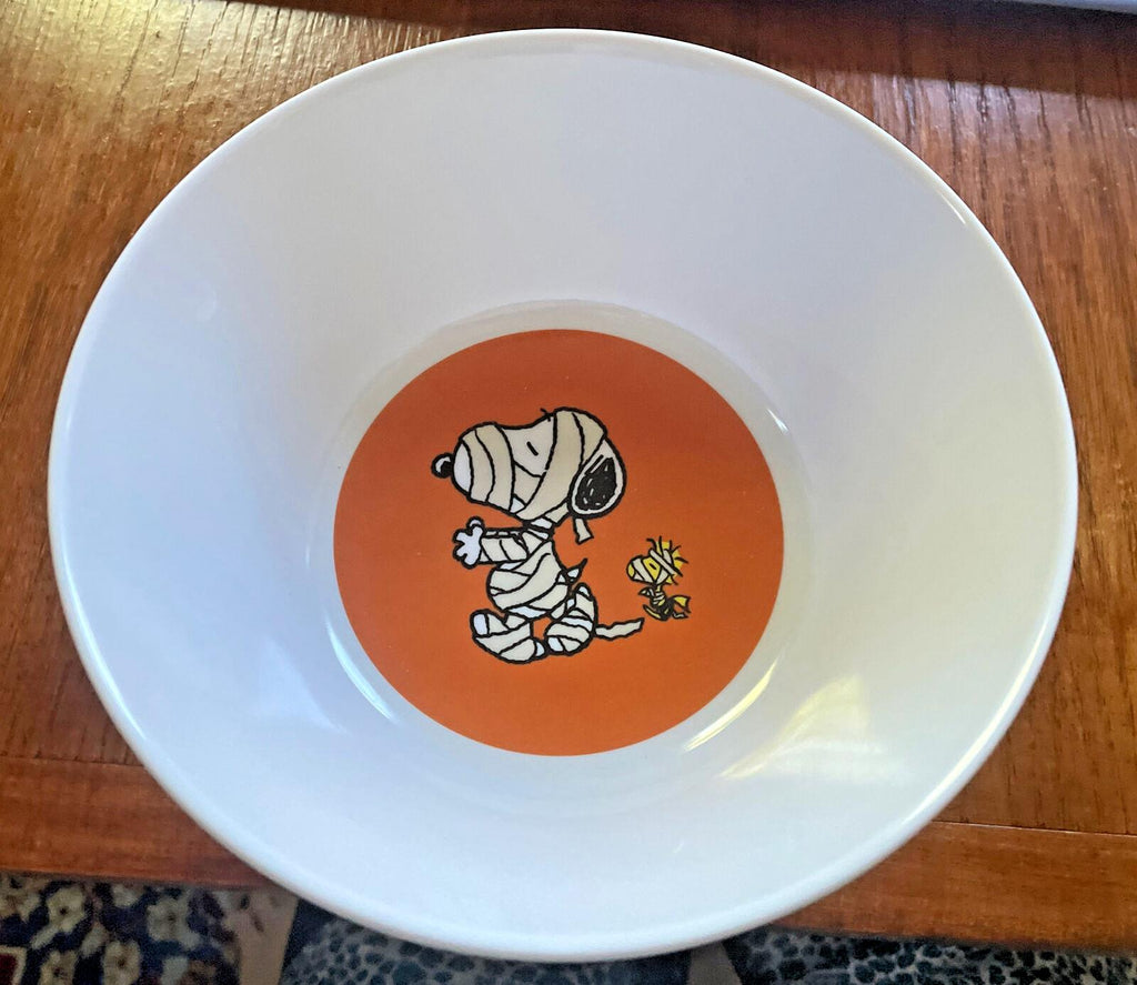 Disney Snoopy Pottery Barn Bowl holiday party Halloween peanuts gift school [