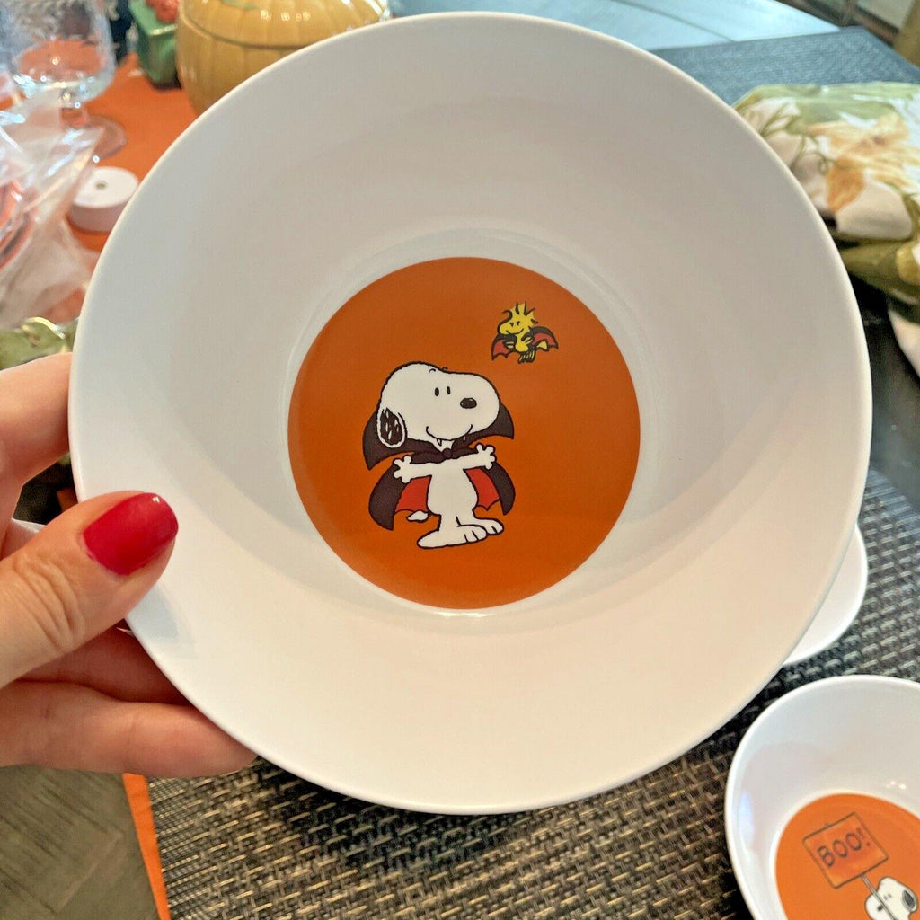 Disney Snoopy Pottery Barn Bowl holiday party Halloween peanuts gift school [