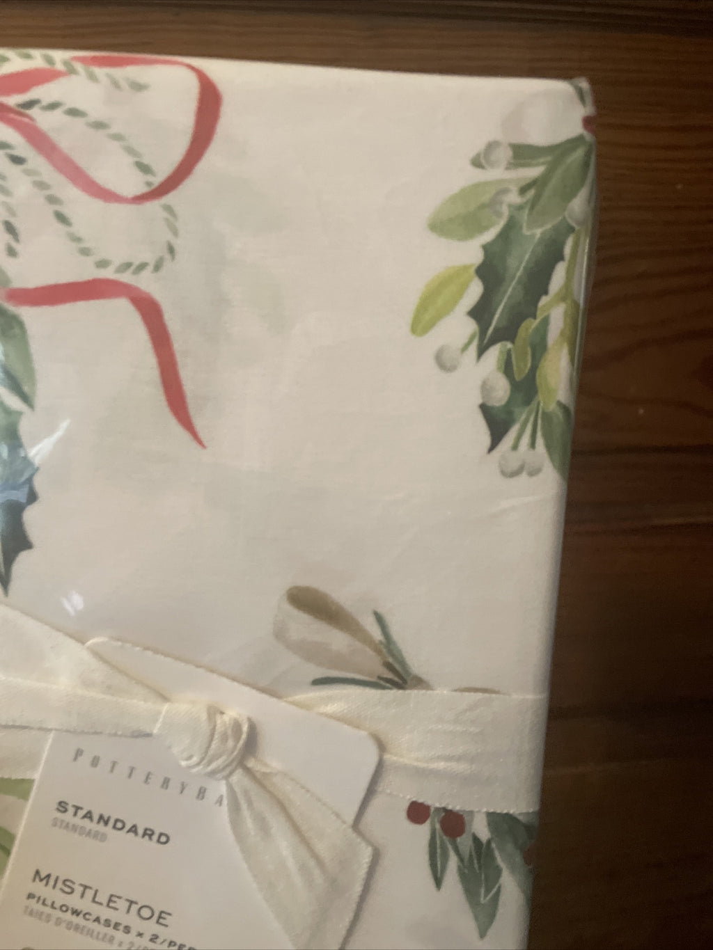 Pottery Barn Disney holiday Christmas tree gift holiday mom pillowcase SET 2 =