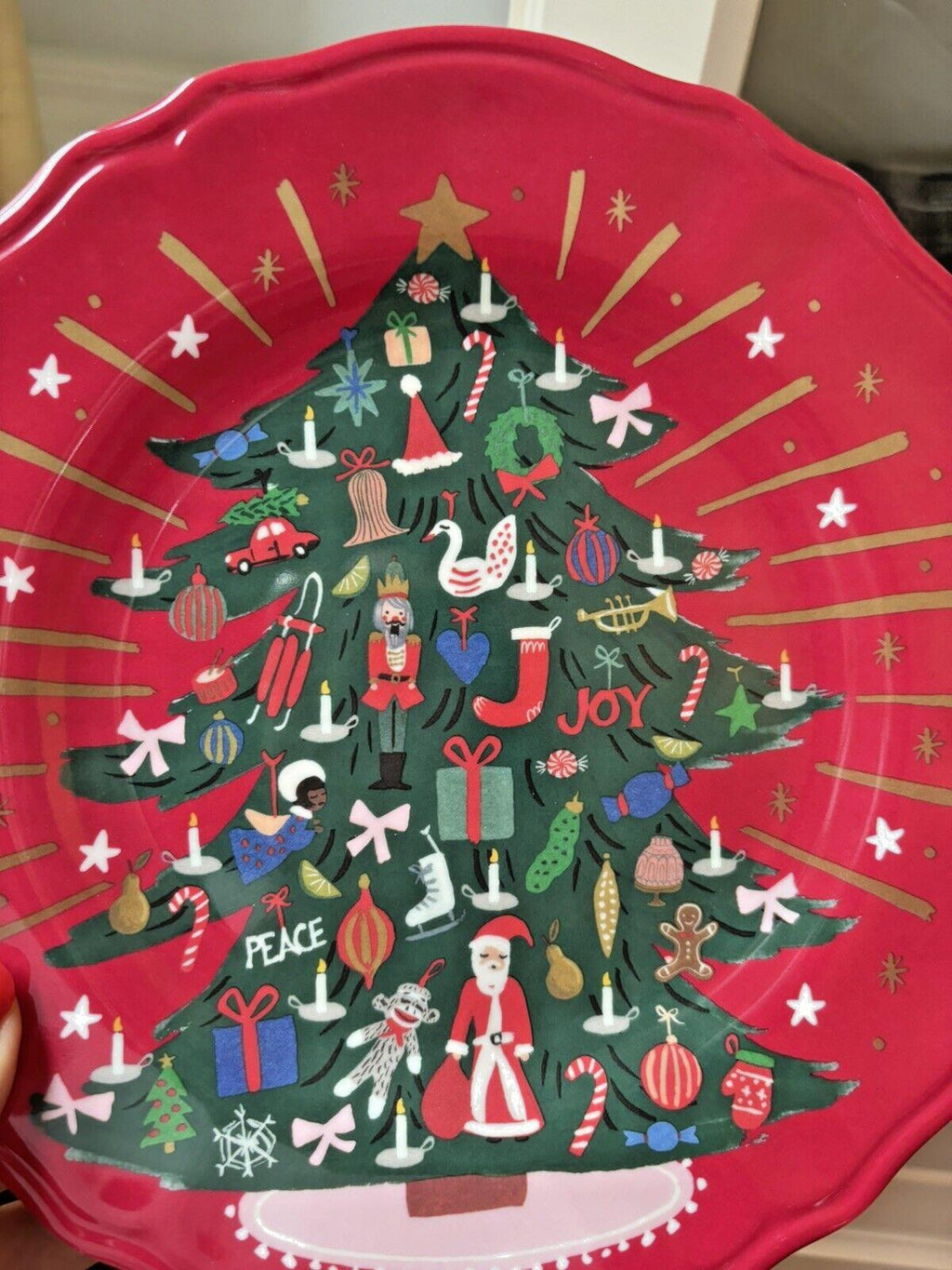 Pottery Barn Disney holiday Nutcracker Christmas Gingerbread plate party SET 2 !