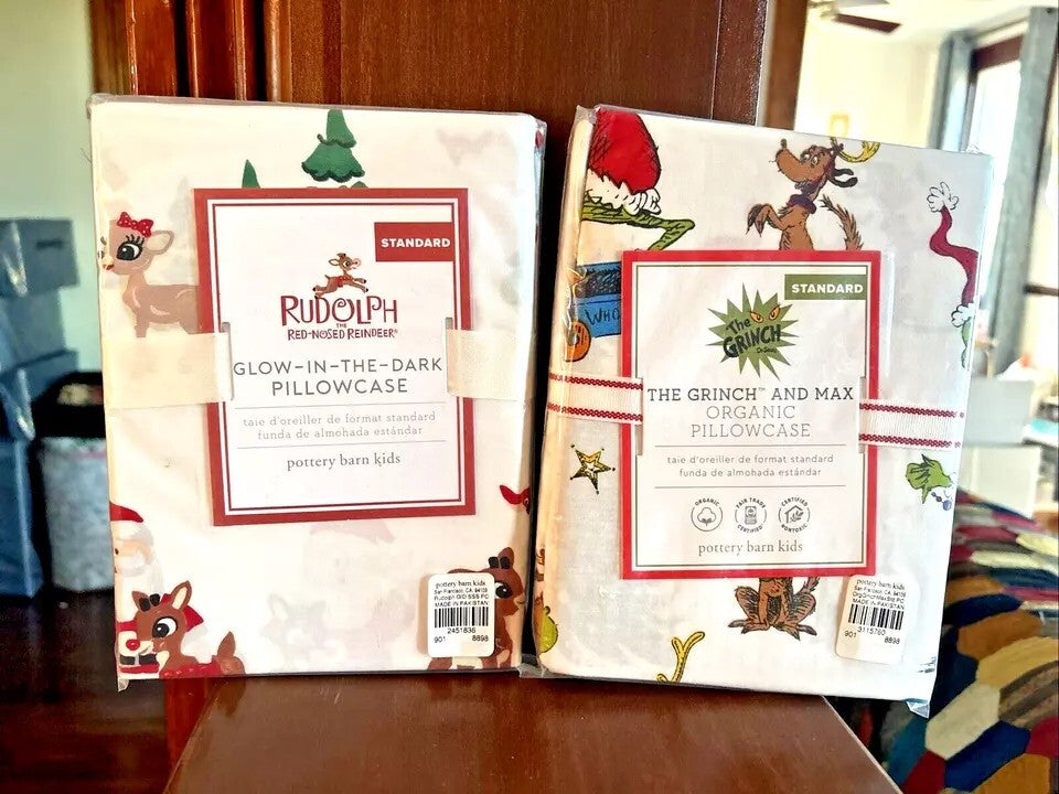 Pottery Barn GRINCH RUDOLPH Santa Christmas Seuss Holiday Gift party disney q