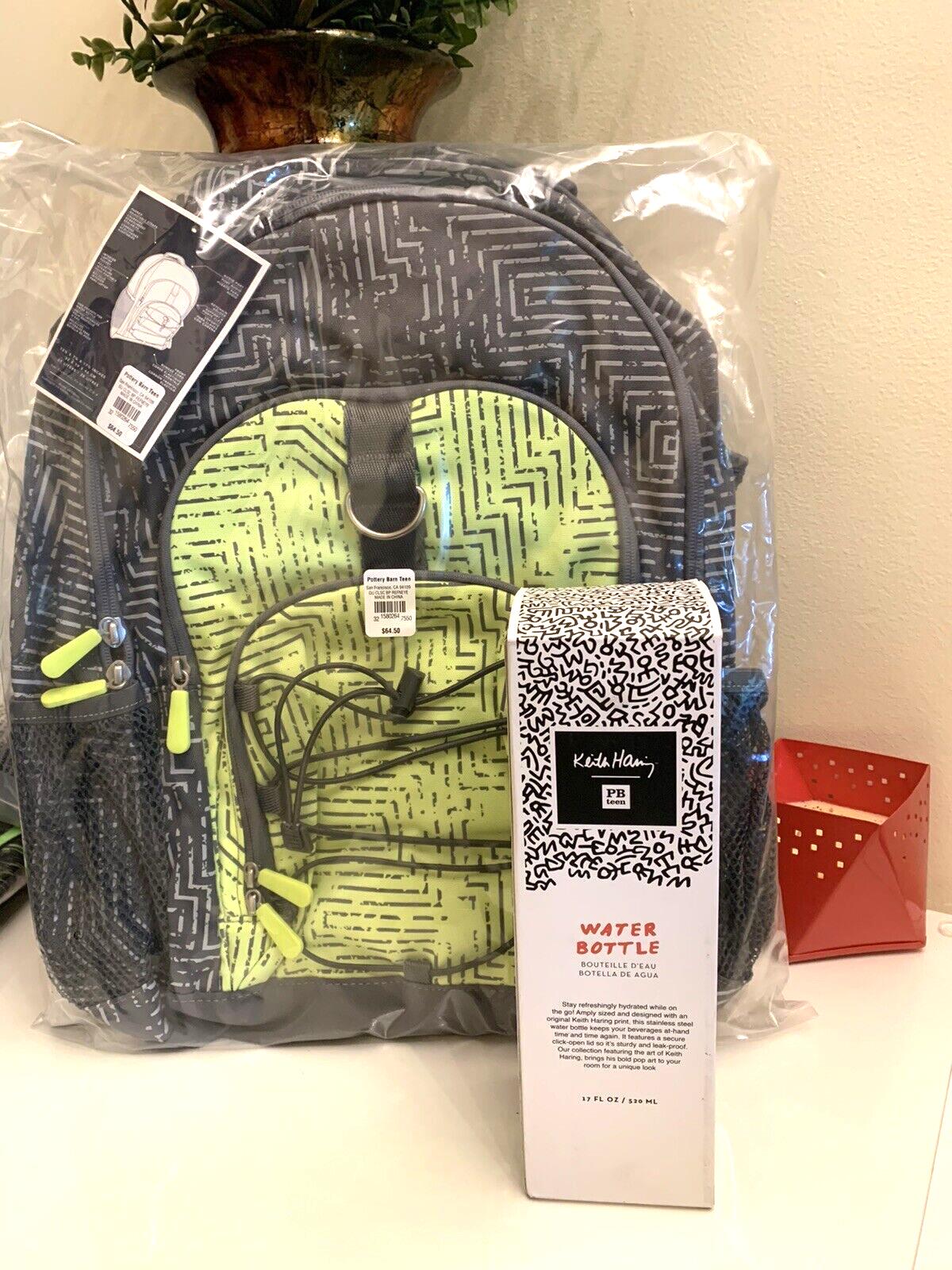 Pottery Barn school Disney backpack+Keith Haring comic Water LARGE TRAVEL Bag .