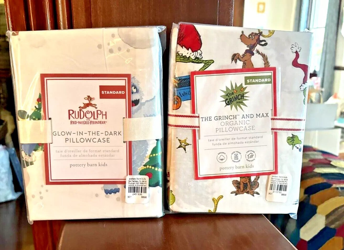 Pottery Barn GRINCH RUDOLPH Santa Christmas Seuss Holiday Gift party disney q