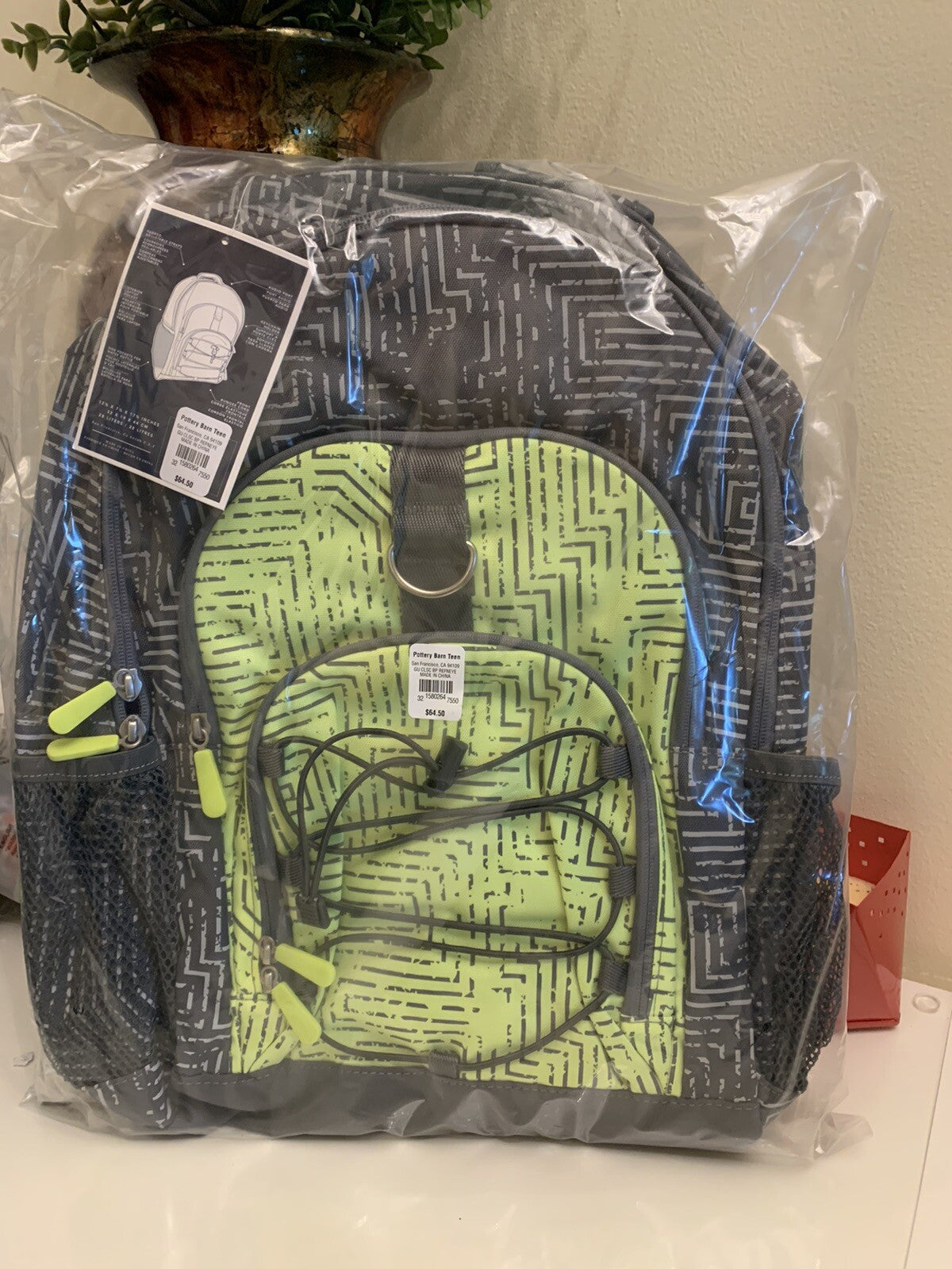 Pottery Barn school Disney backpack+Keith Haring comic Water LARGE TRAVEL Bag .