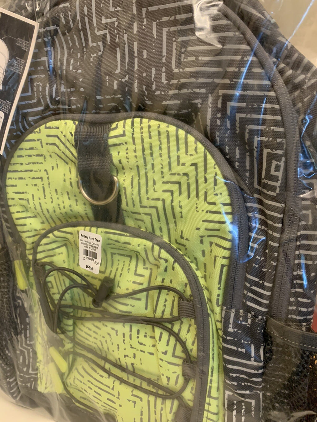 Pottery Barn school Disney backpack+Keith Haring comic Water LARGE TRAVEL Bag .