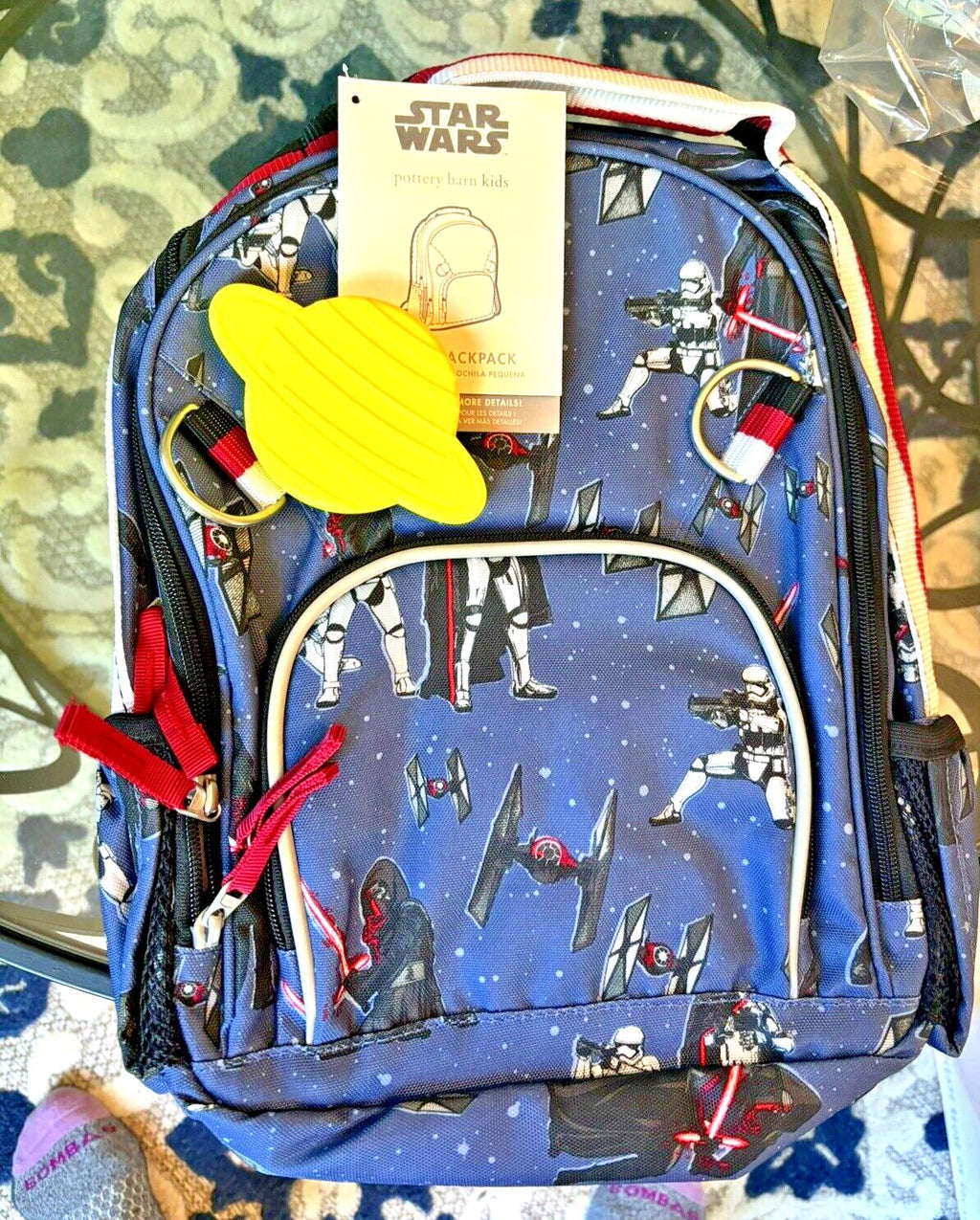Pottery Barn School STAR WARS BACKPACK Disney Kylo Ren Solo Travel Bag SET Boy .
