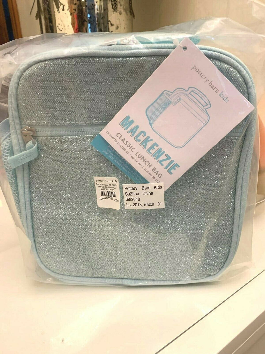 Pottery Barn School BACKPACK LUNCH WATER Didney Frozen glitter travel set girl 3