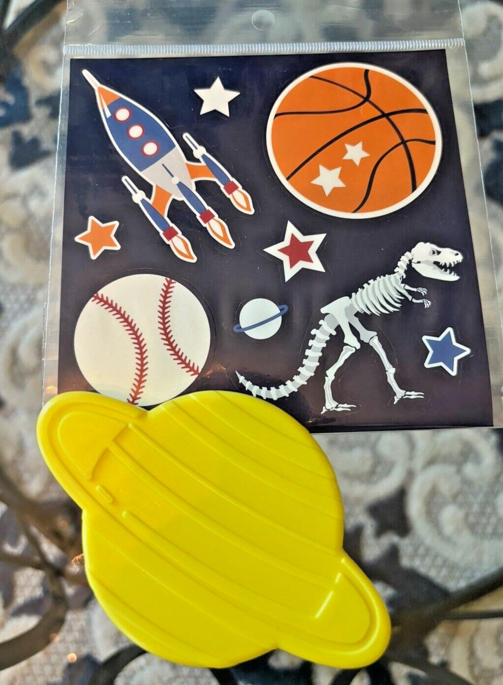 School Pottery Barn Disney Space Baseball Dinosaur boy Set Jurassic set+ ICE ??