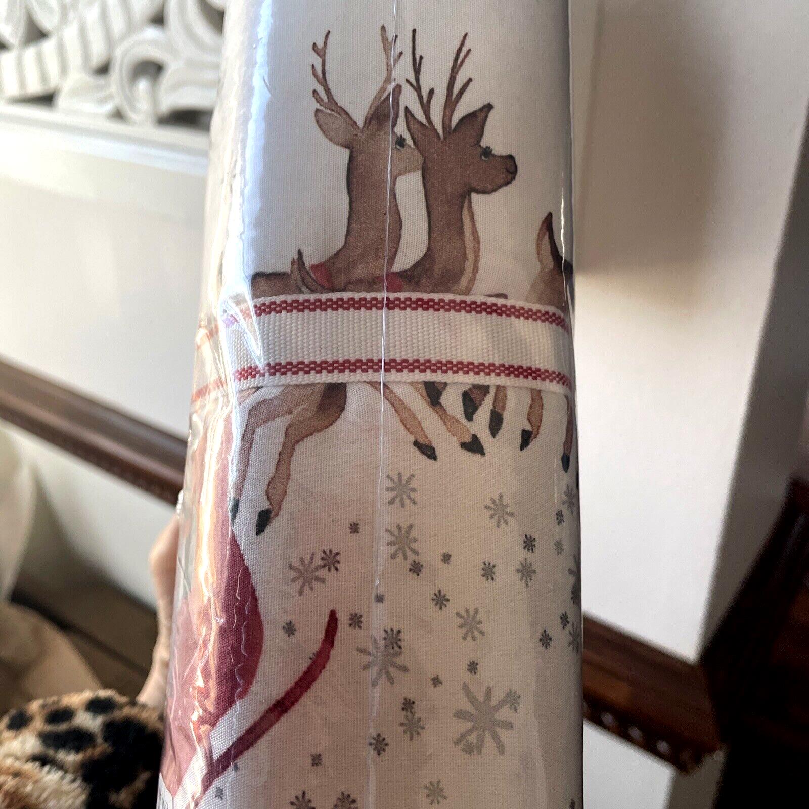 Pottery Barn Christmas Holiday Pillow SHAM Heritage Rudolph Santa Party Disney {