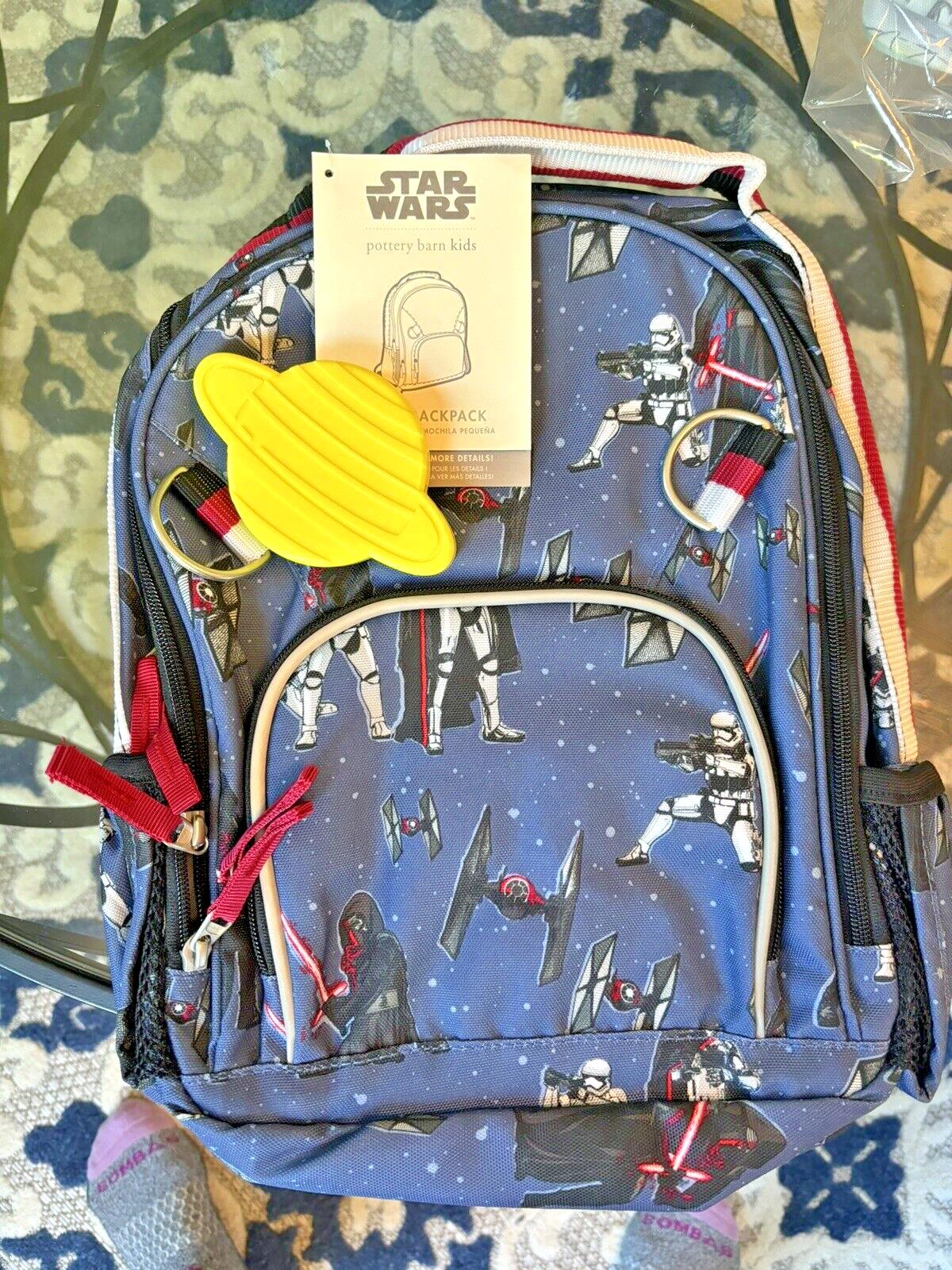 Pottery Barn School STAR WARS BACKPACK Disney Kylo Ren Solo Travel Bag SET Boy .