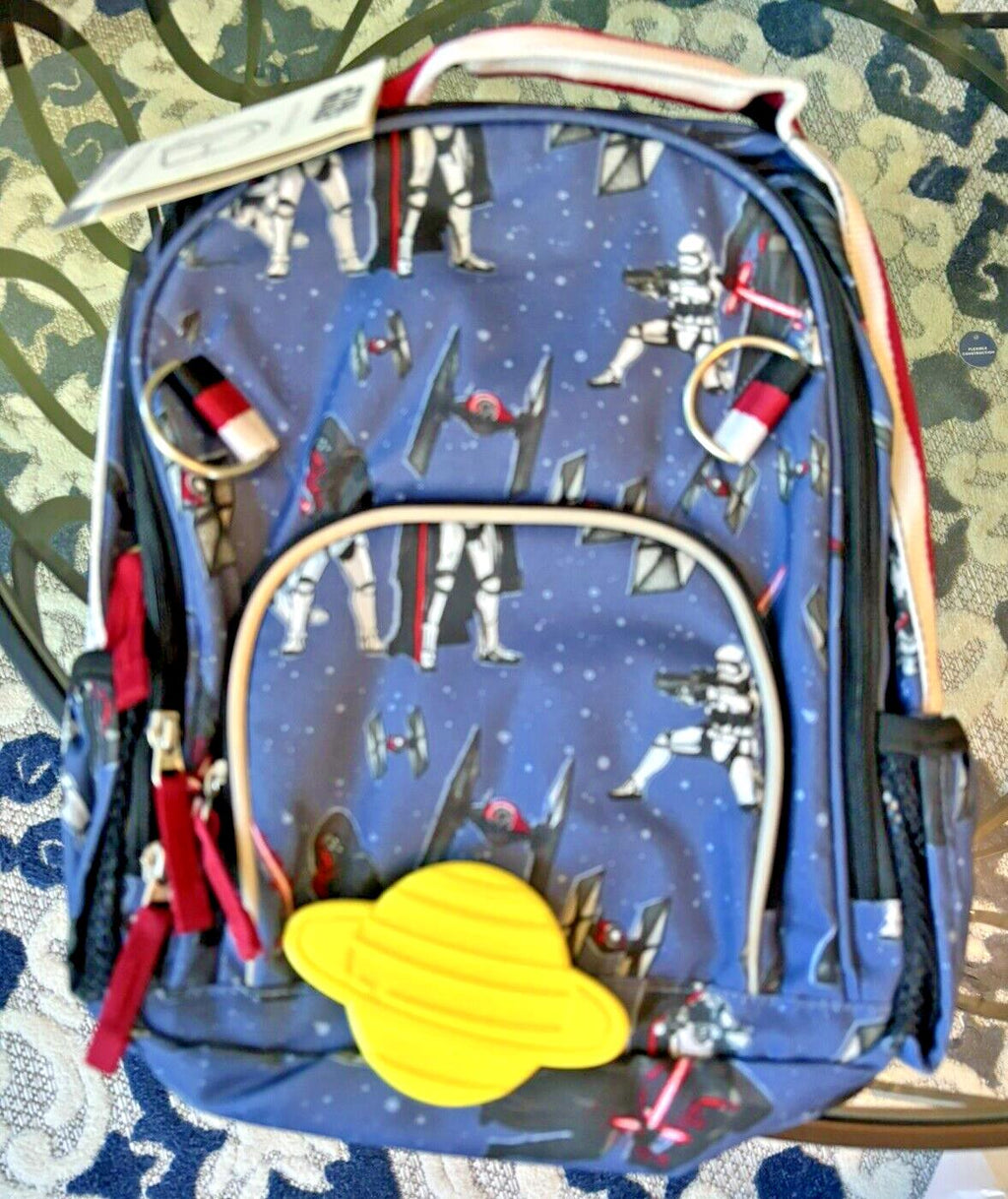 Pottery Barn School STAR WARS BACKPACK Disney Kylo Ren Solo Travel Bag SET Boy .
