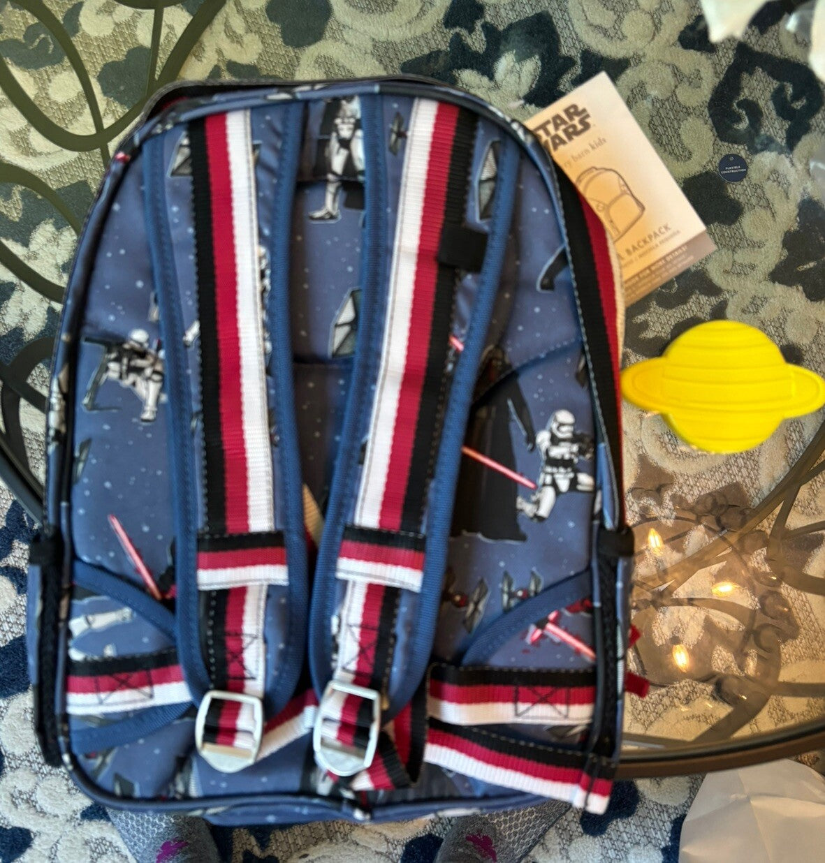 Pottery Barn School STAR WARS BACKPACK Disney Kylo Ren Solo Travel Bag SET Boy .