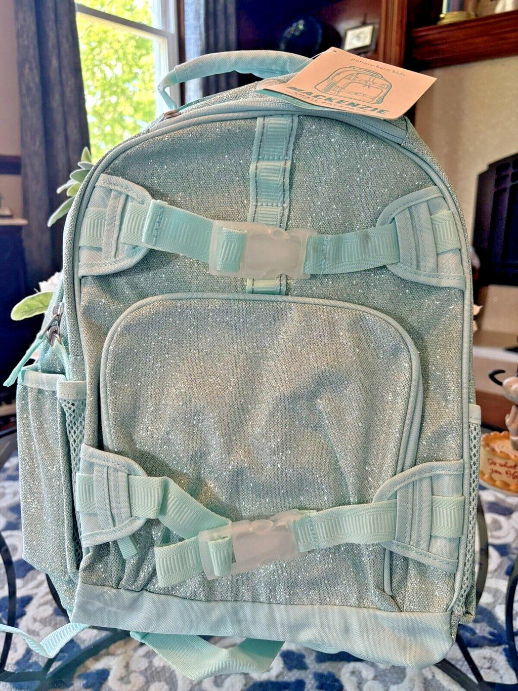 Pottery Barn School BACKPACK LUNCH WATER Didney Frozen glitter travel set girl 3