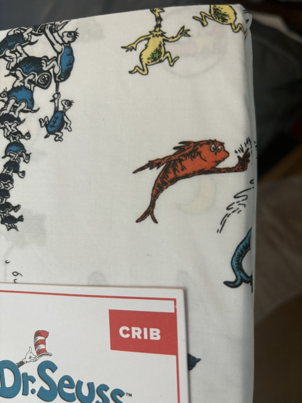 Pottery barn Disney Toddler SHEET baby crib Seuss Holiday Gift school pre-k  q