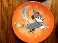 Disney Pottery Barn Mickey Minnie Mouse Plate Halloween holiday Party gift kid r