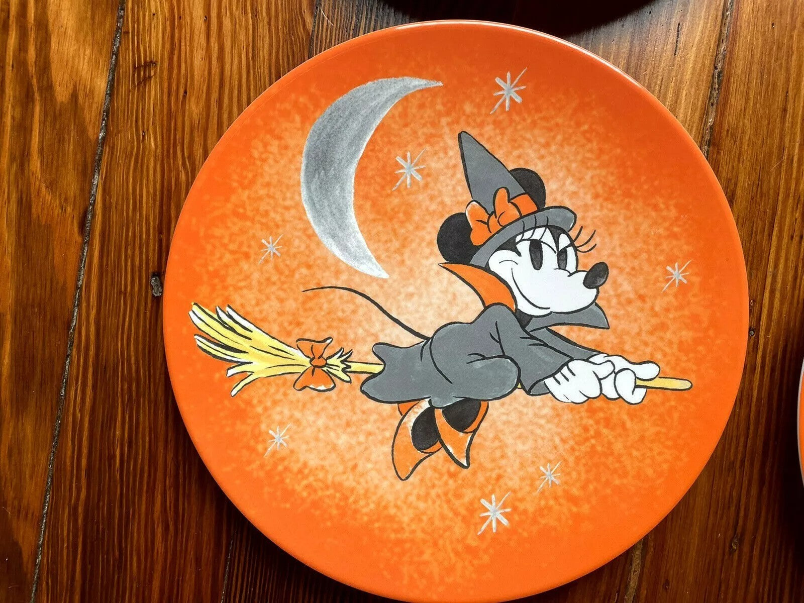 Disney Pottery Barn Mickey Minnie Mouse Plate Halloween holiday Party gift kid r