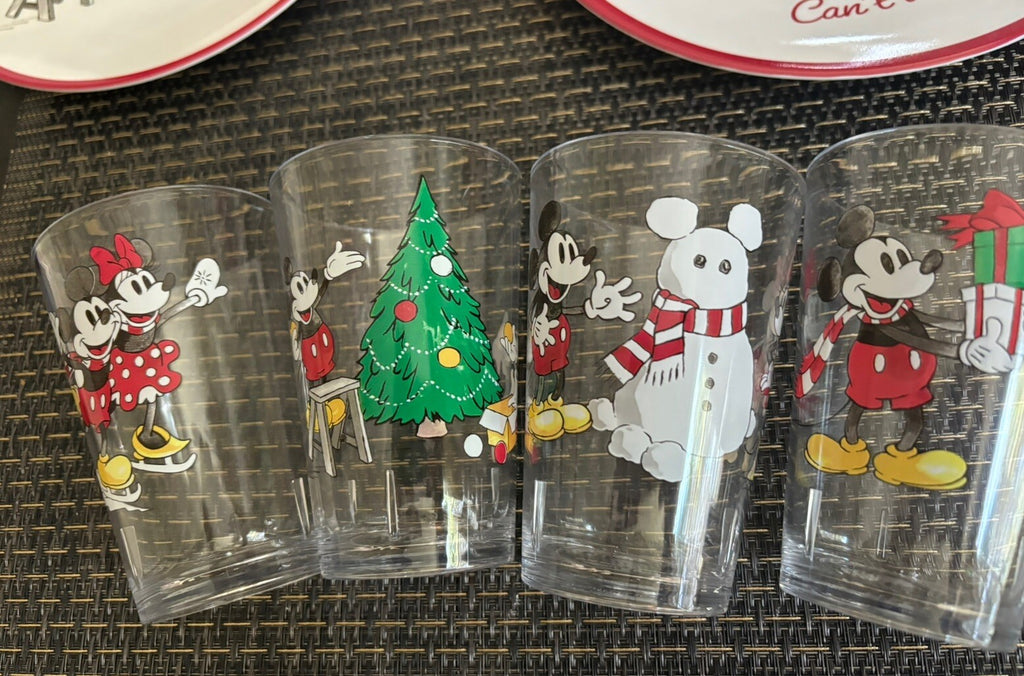 Pottery Barn holiday Christmas Mickey Mouse Minnie Disney party Kid Cup Set 4