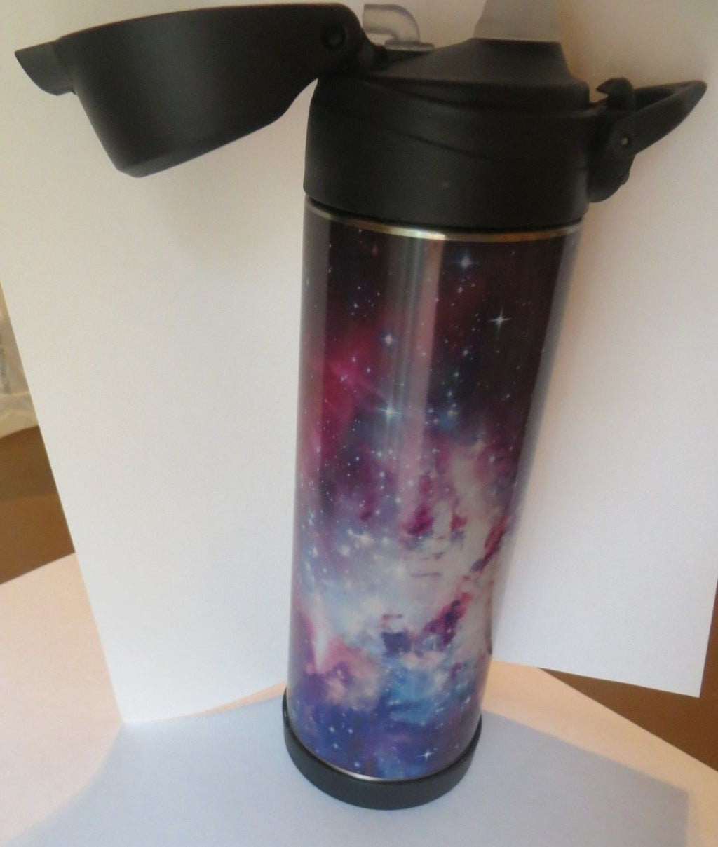 Pottery barn Disney WATER BOTTLE LARGE Galaxy 17 oz school Super nova space .
