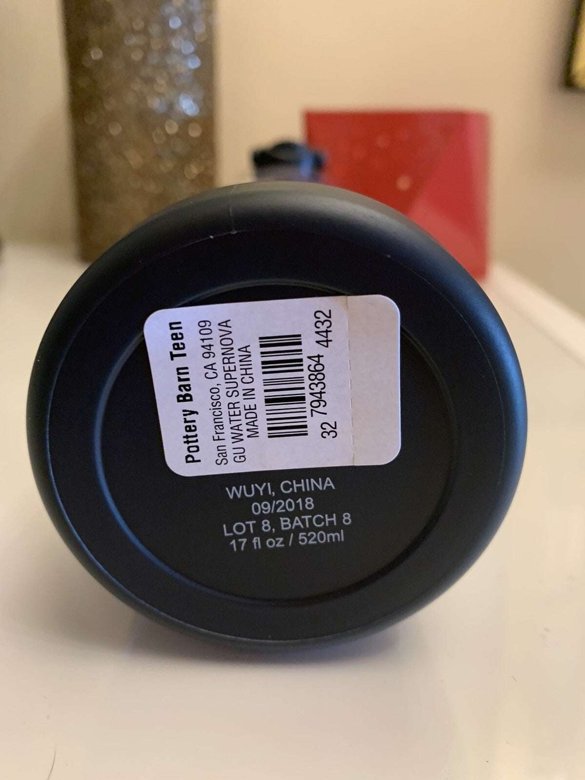 Pottery barn Disney WATER BOTTLE LARGE Galaxy 17 oz school Super nova space .