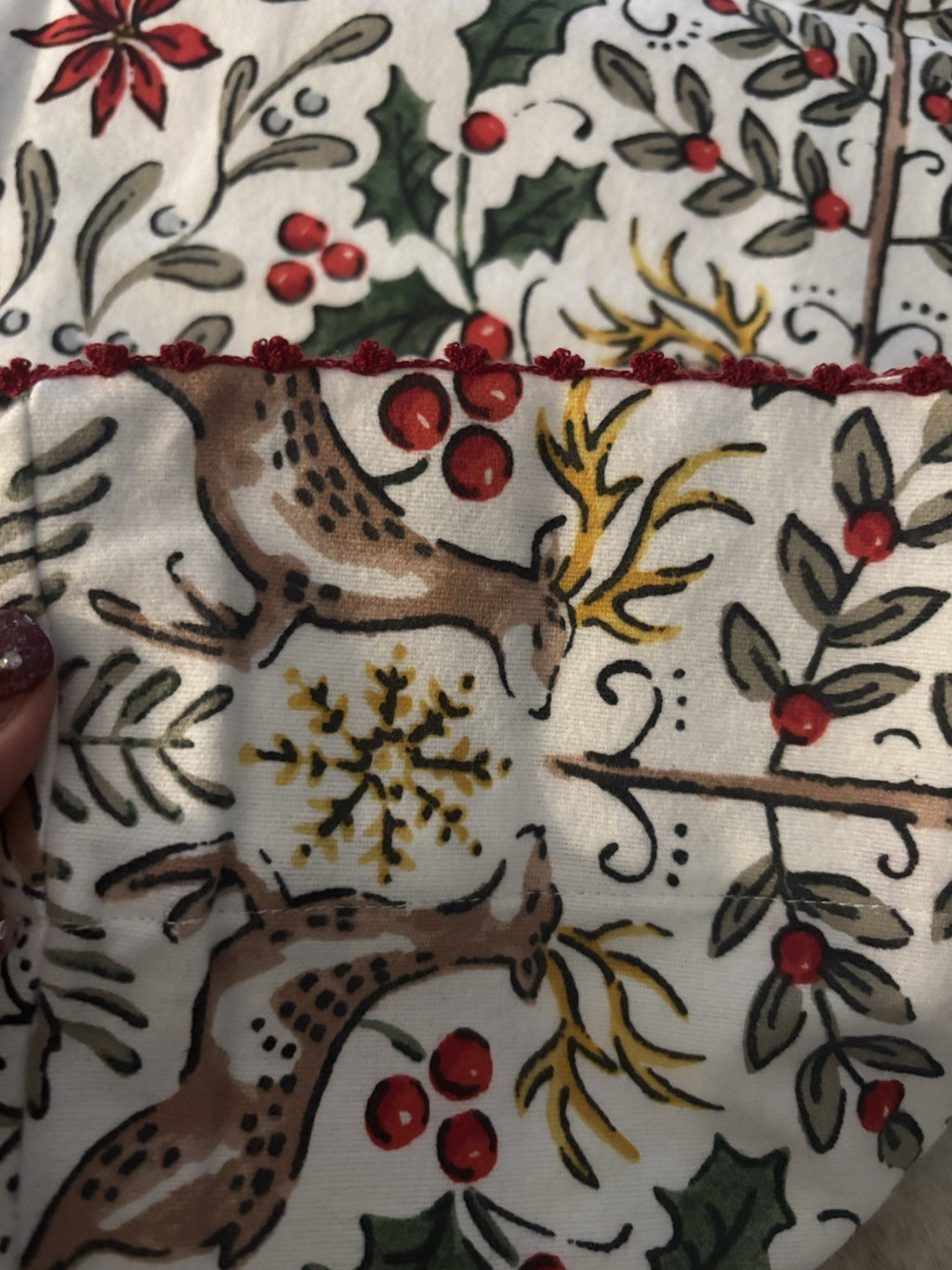 Garnet Hill holiday nutcracker Pillowcase KING Christmas party snowman SET n