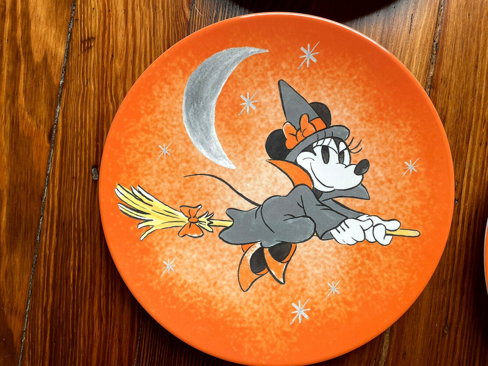Disney Pottery Barn Mickey Mouse Plate Halloween holiday Party gift kid SET 4 r