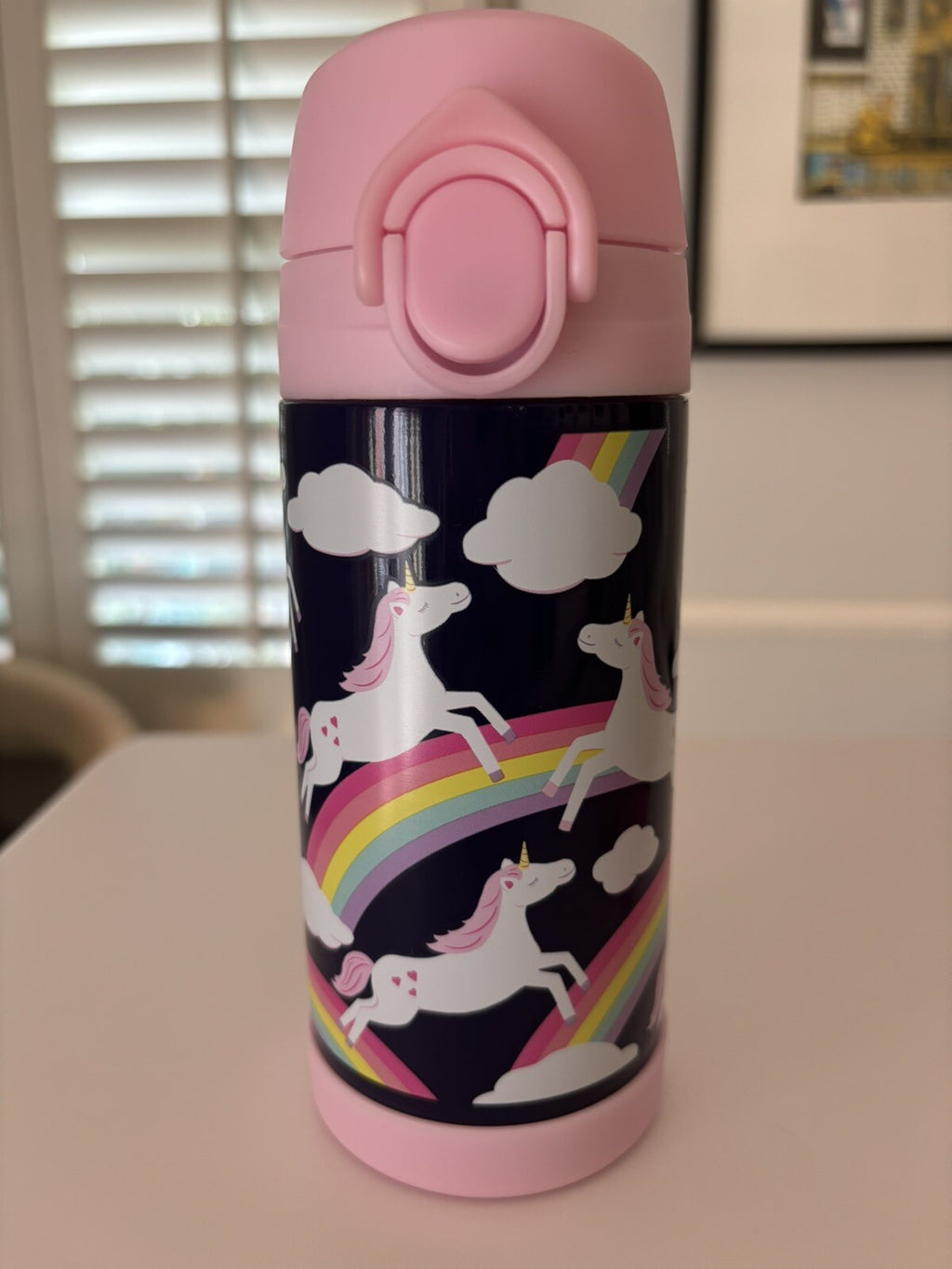 Pottery Barn LUNCH BOX BAG Disney School +WATER BOTTLE+ICE rainbow pink set .