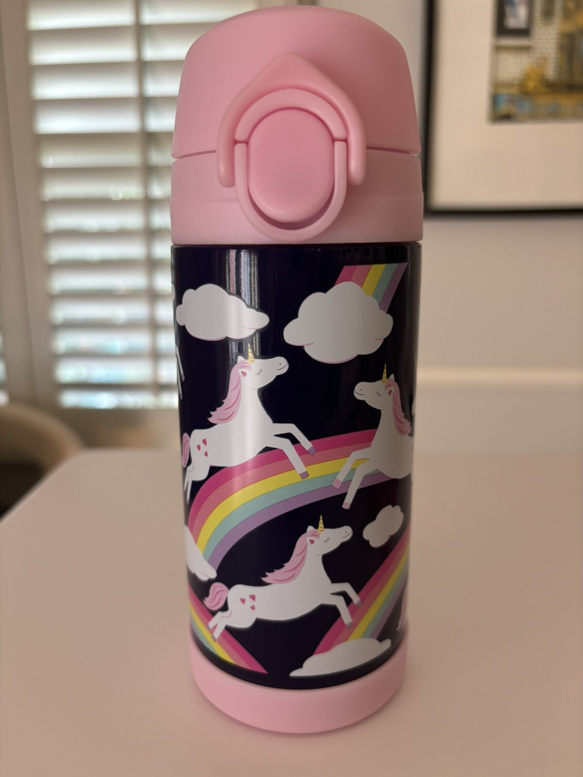 Pottery Barn LUNCH BOX BAG Disney School +WATER BOTTLE+ICE rainbow pink set .