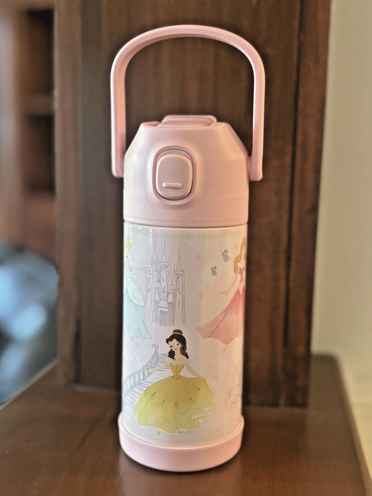 Pottery barn school princess Belle WATER Bottle Disney travel girl PINK pre k