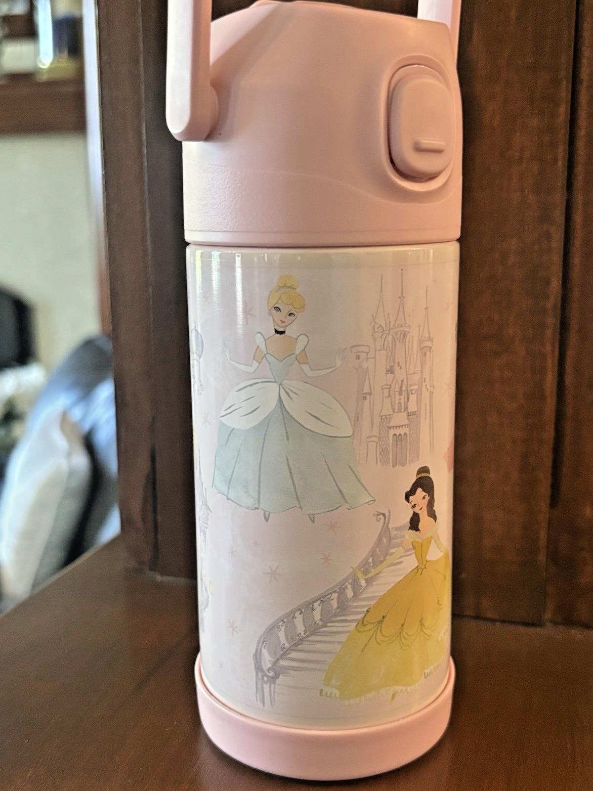Pottery barn school princess Belle WATER Bottle Disney travel girl PINK pre k