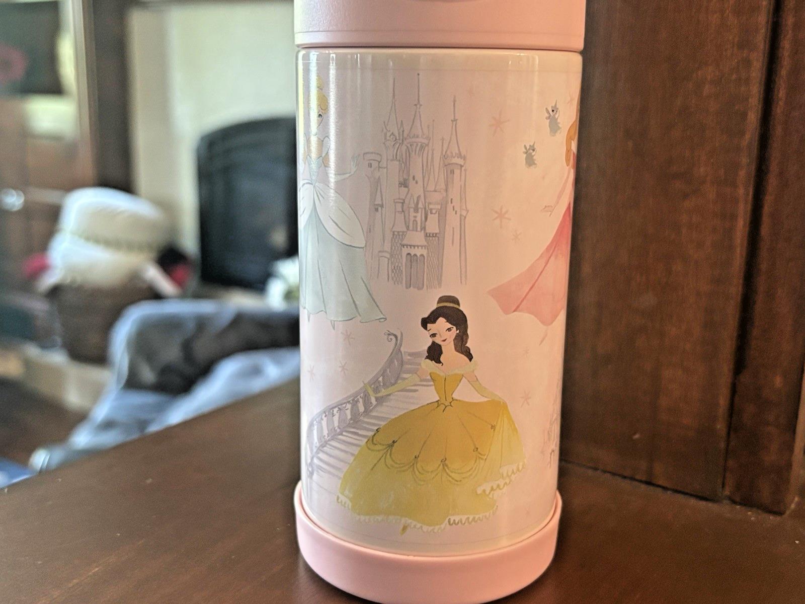 Pottery barn school princess Belle WATER Bottle Disney travel girl PINK pre k