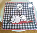 Pottery Barn Snoopy Disney Peanuts pillow Sham plaid kids dog holiday gift 1