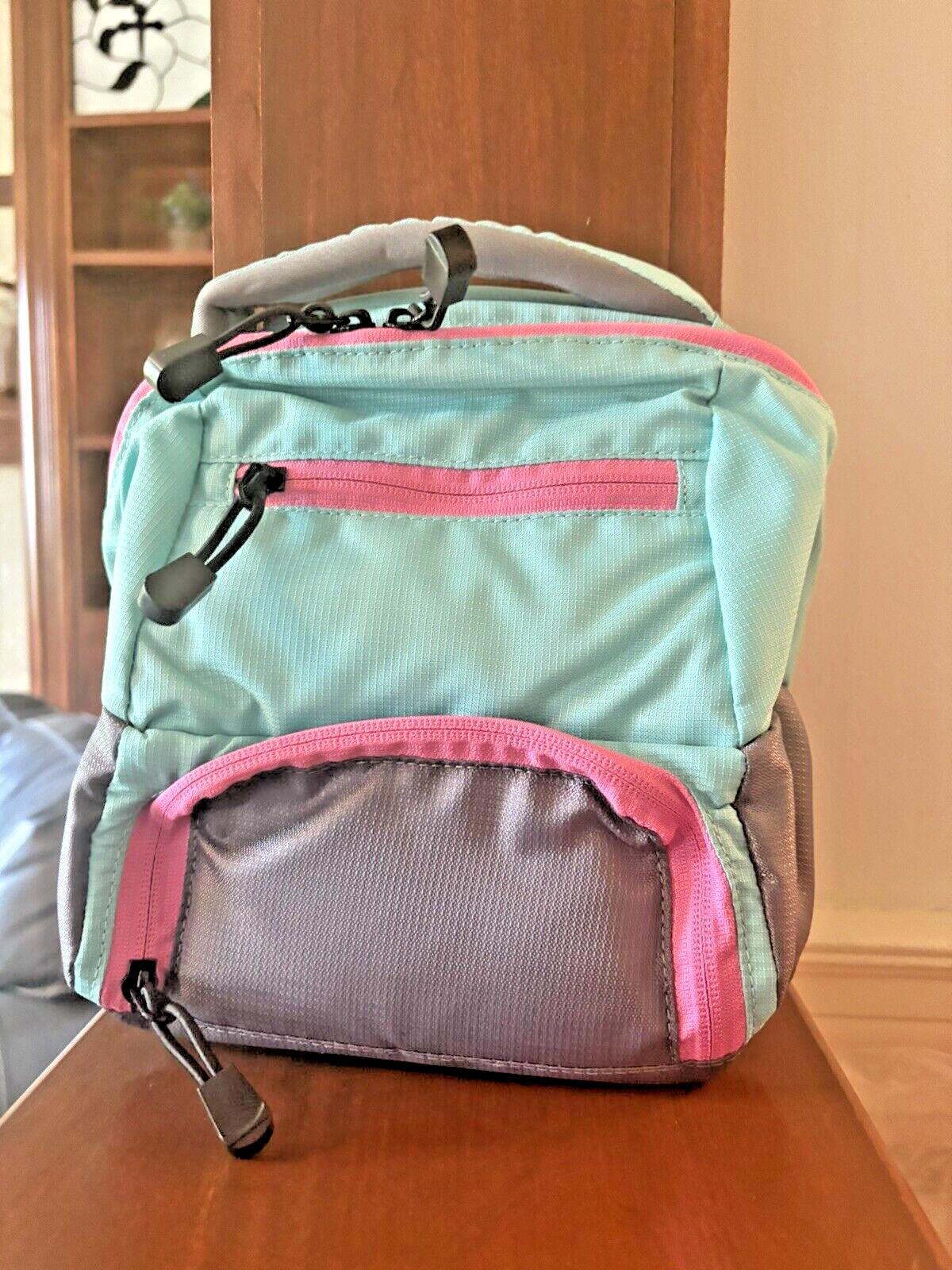 Pottery Barn LUNCH BOX BAG School Disney rainbow Gift party sports pre k pink .