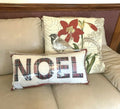 Pottery Barn Holiday Plaid Christmas Pillow Noel Disney party gift Birthday q