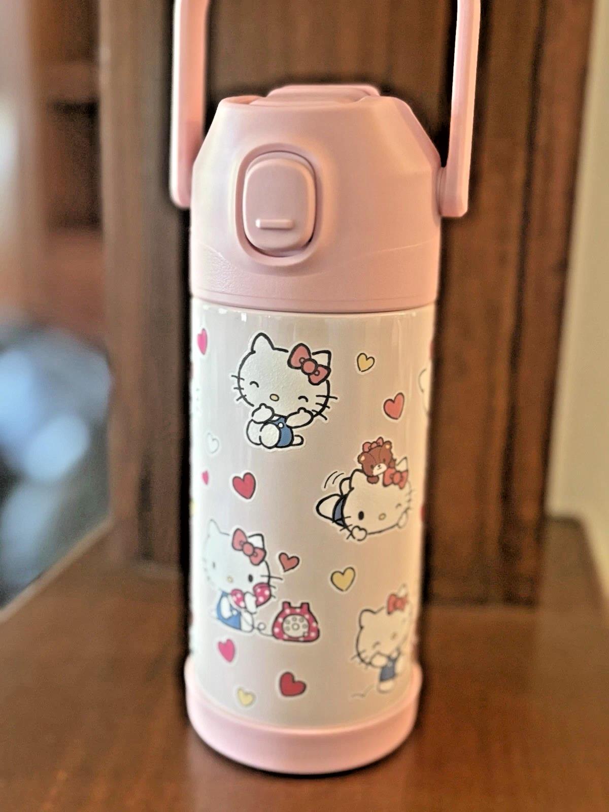 Pottery barn school HELLO KITTY WATER Bottle Disney travel girl PINK cat pre k
