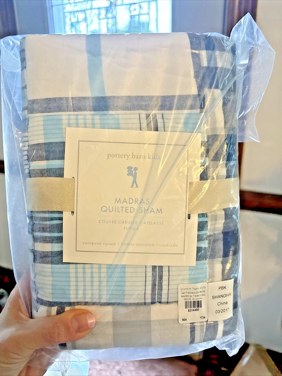 Pottery Barn Pillow Sham Holiday plaid Baseball Disney school sport Space ?? m