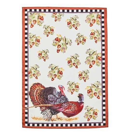 Mackenzie Child Thanksgiving holiday Christmas hand towel plaid gift party 1