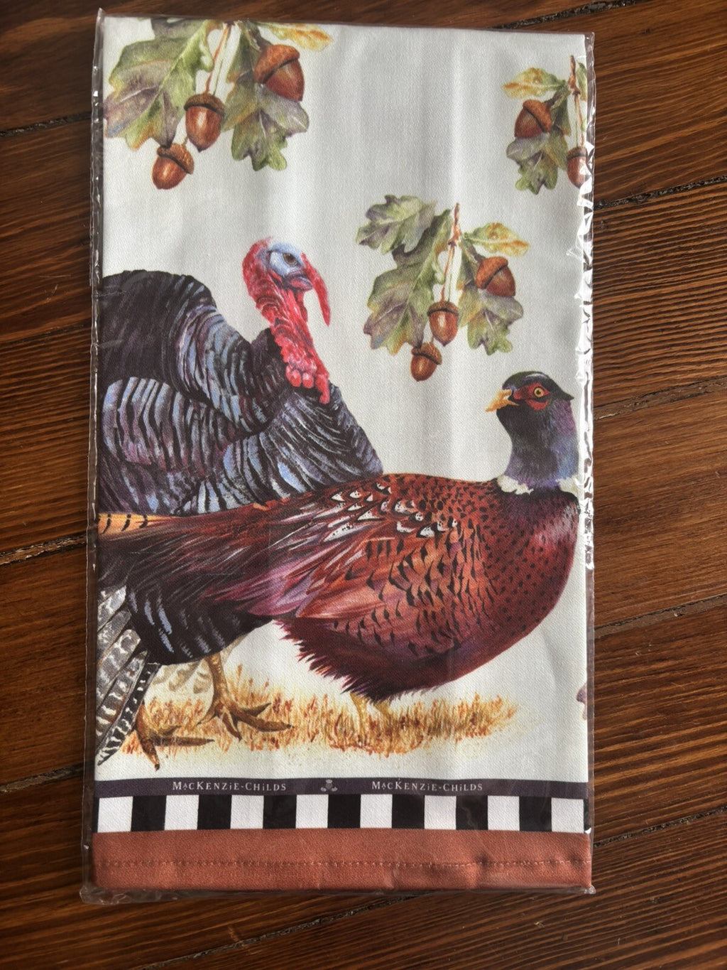 Mackenzie Child Thanksgiving holiday Christmas hand towel plaid gift party 1