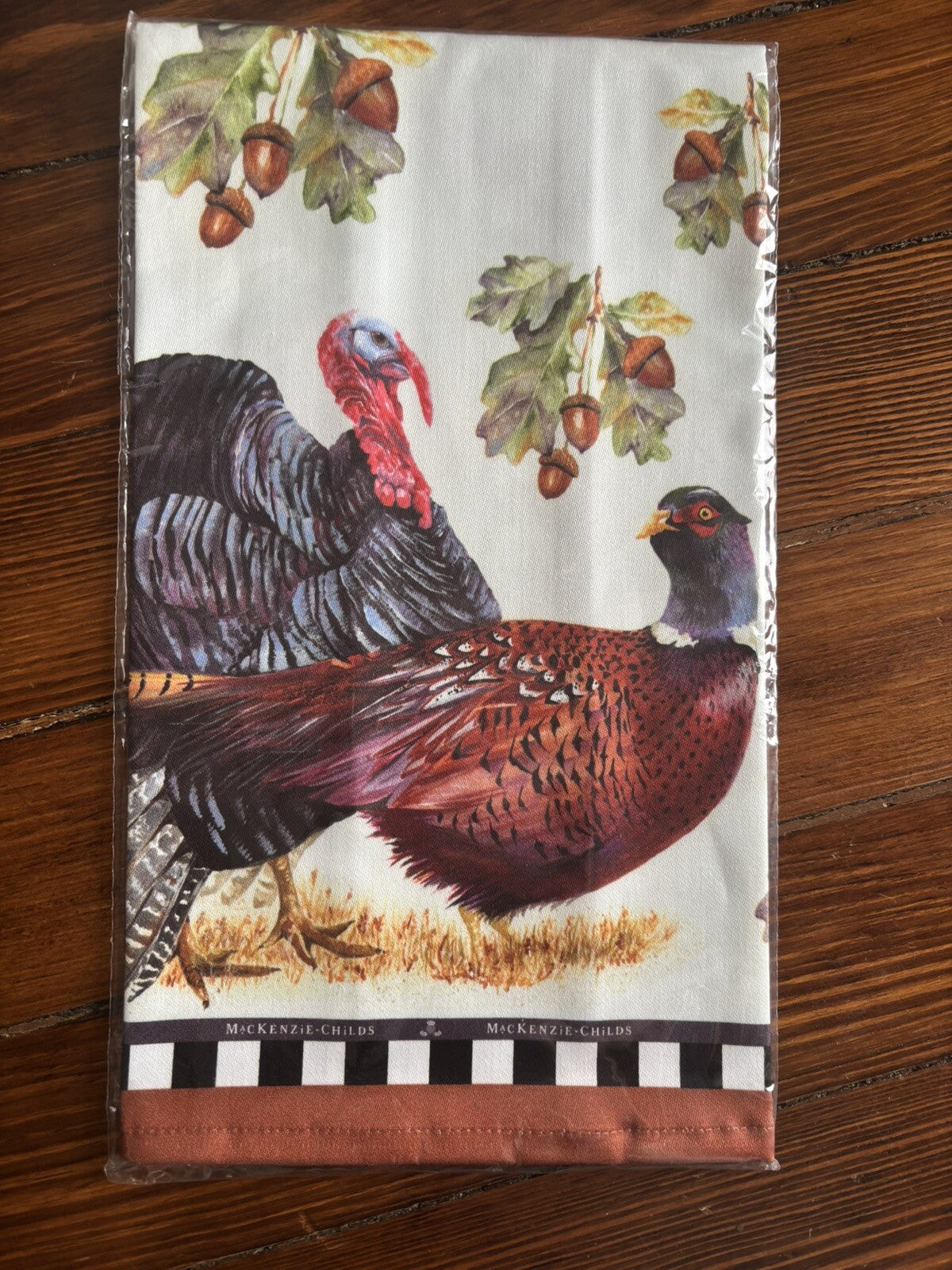 Mackenzie Child Thanksgiving holiday Christmas hand towel plaid gift party 1