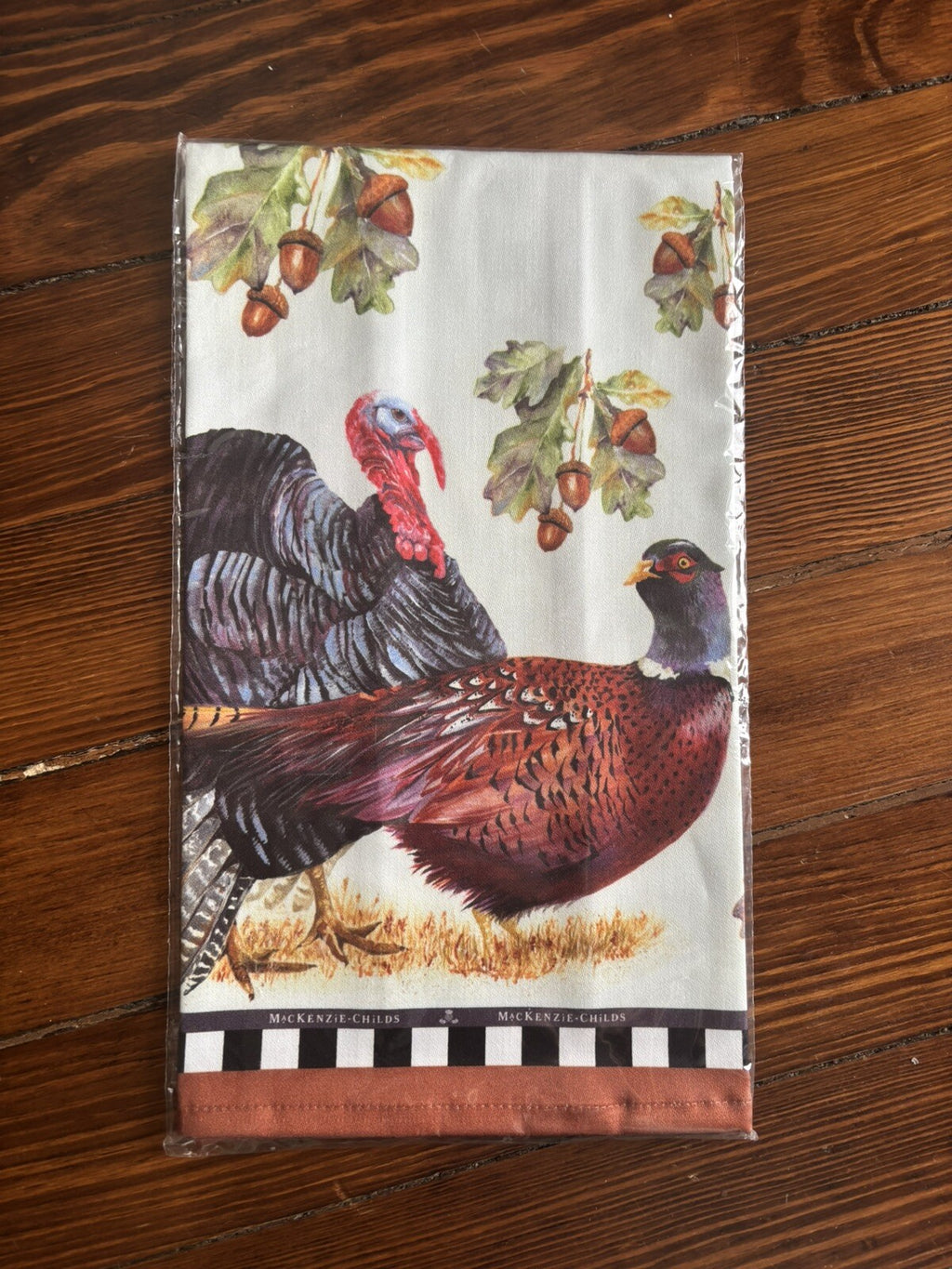 Mackenzie Child Thanksgiving holiday Christmas hand towel plaid gift party 1
