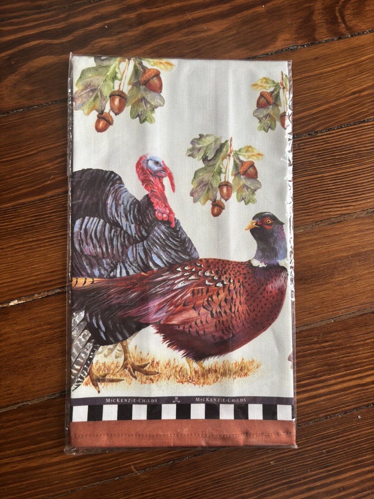 Mackenzie Child Thanksgiving holiday Christmas hand towel plaid gift party 1