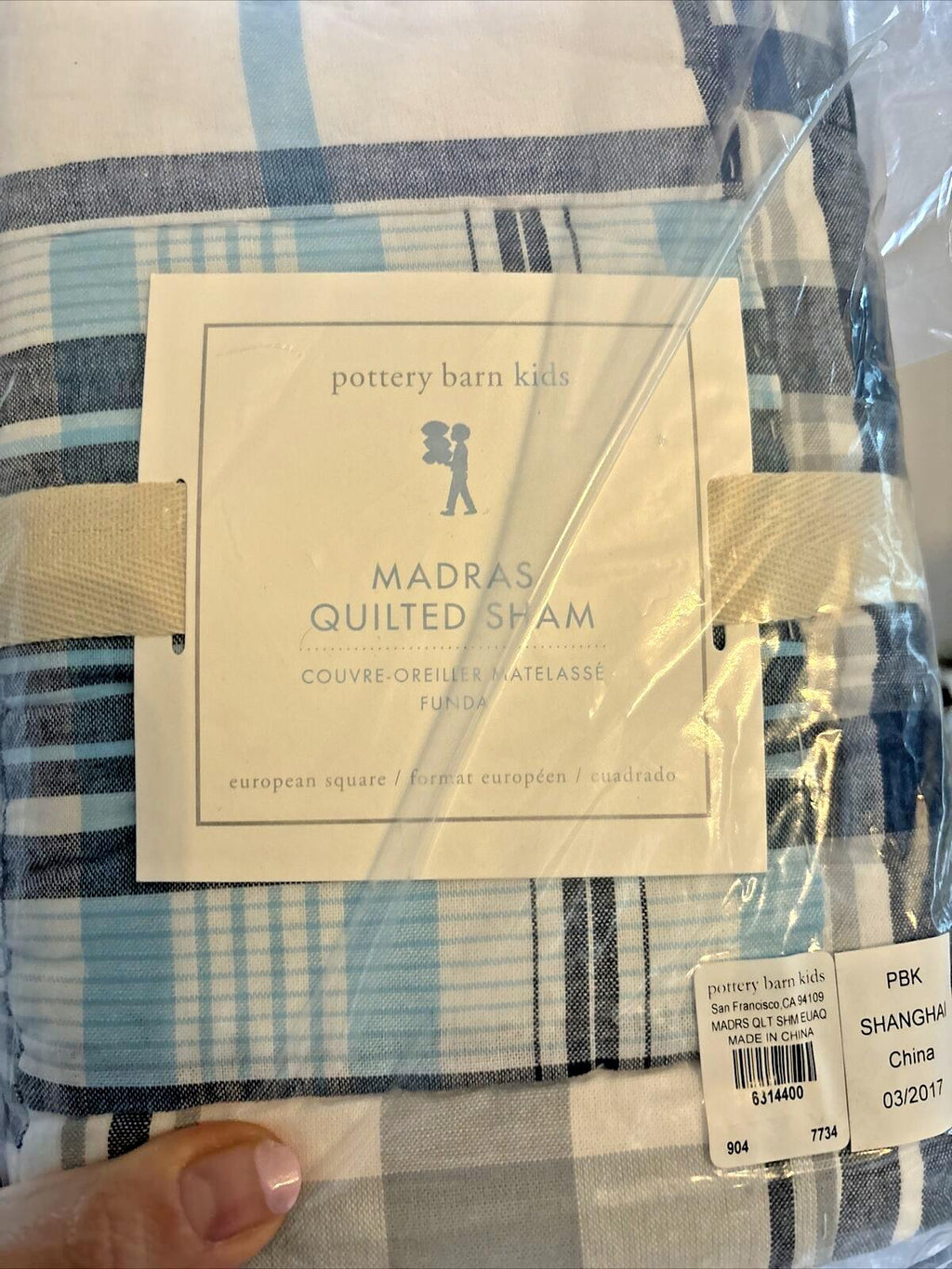 Pottery Barn Pillow Sham Holiday plaid Baseball Disney school sport Space ?? m