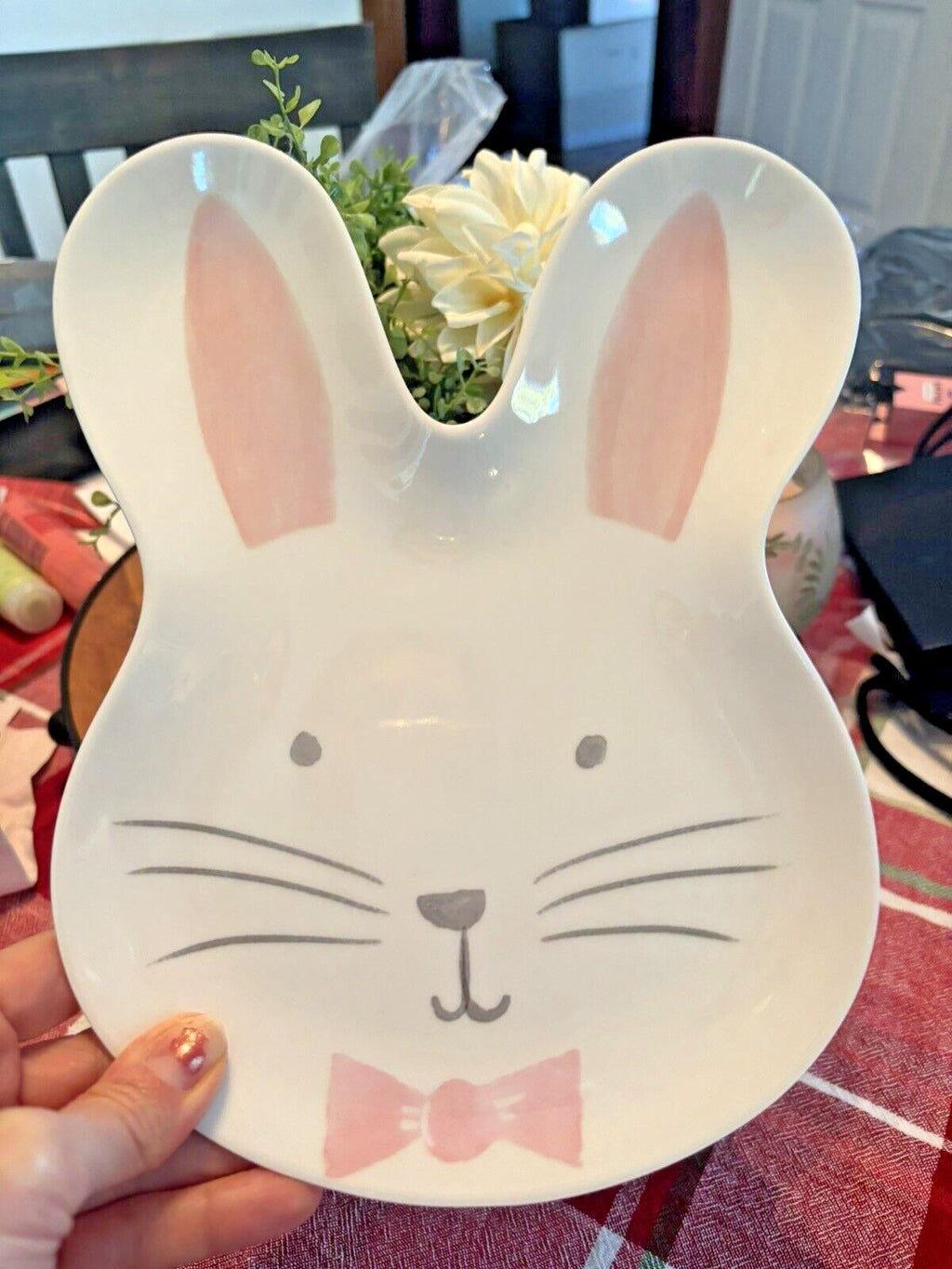 Pottery Barn holiday Plate Peter rabbit Easter Bunny gift school kid disney