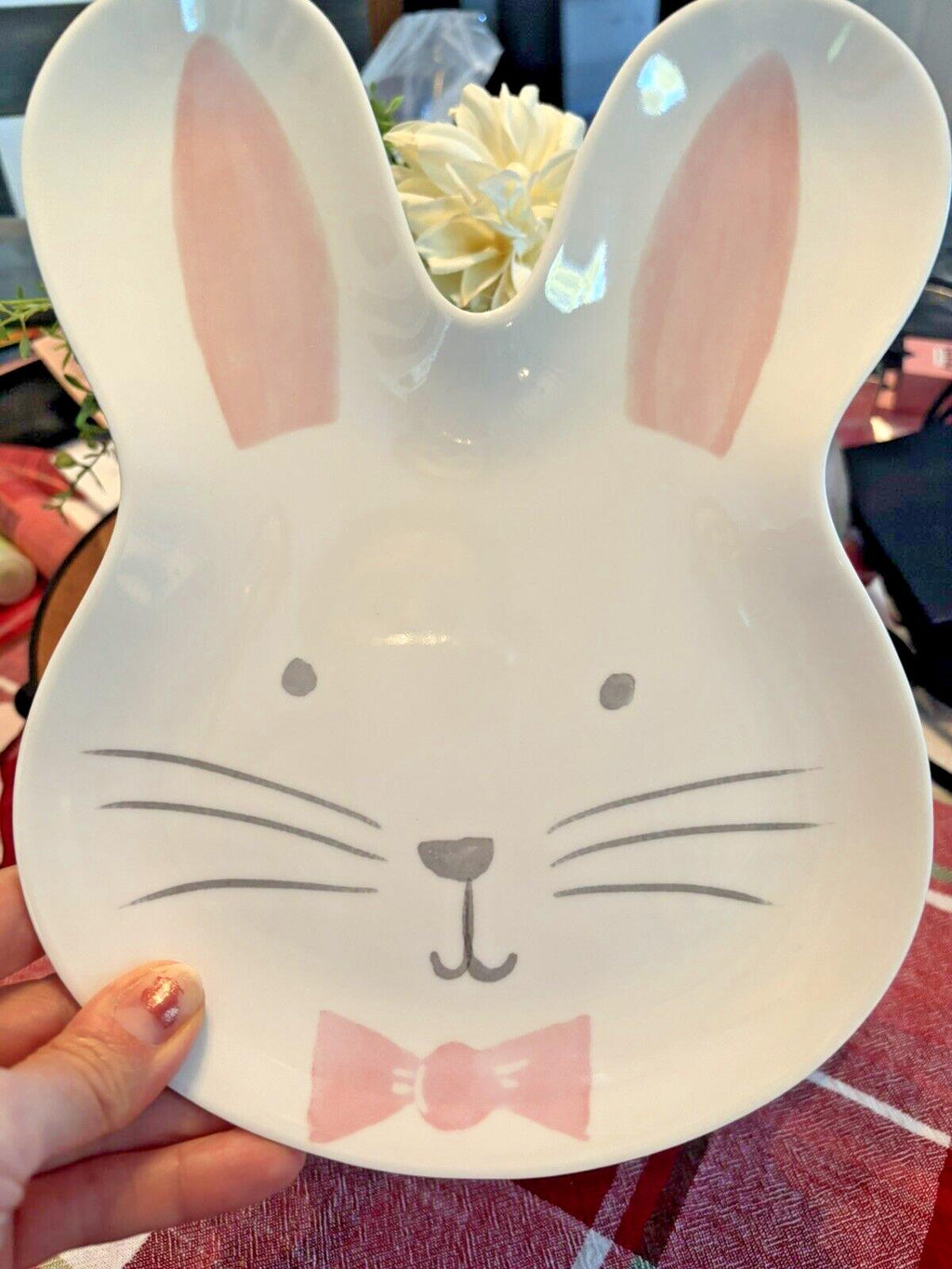 Pottery Barn holiday Plate Peter rabbit Easter Bunny gift school kid disney
