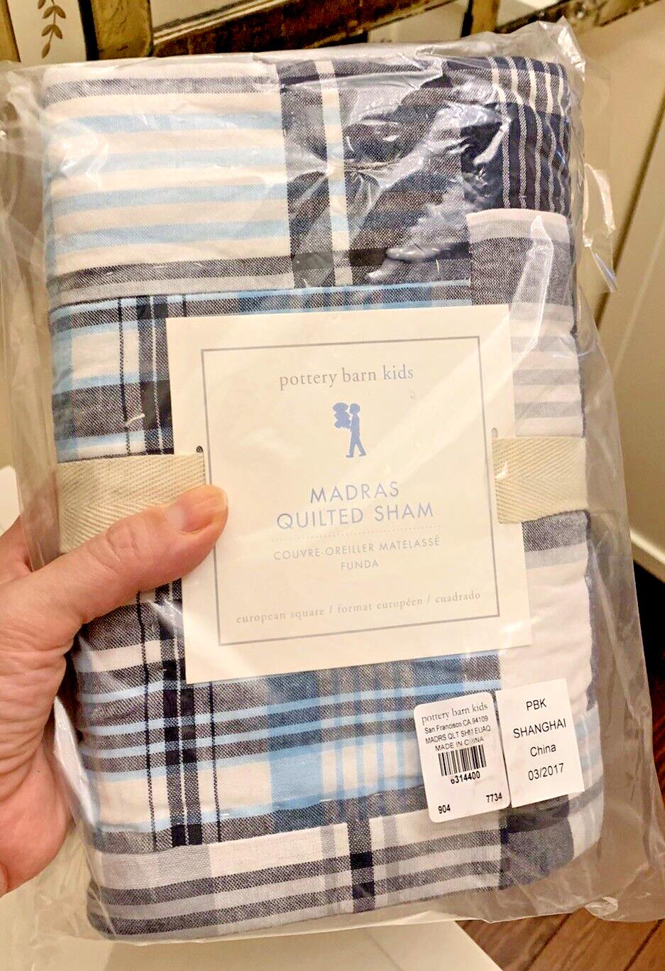 Pottery Barn Pillow Sham Holiday plaid Baseball Disney school sport Space ?? m