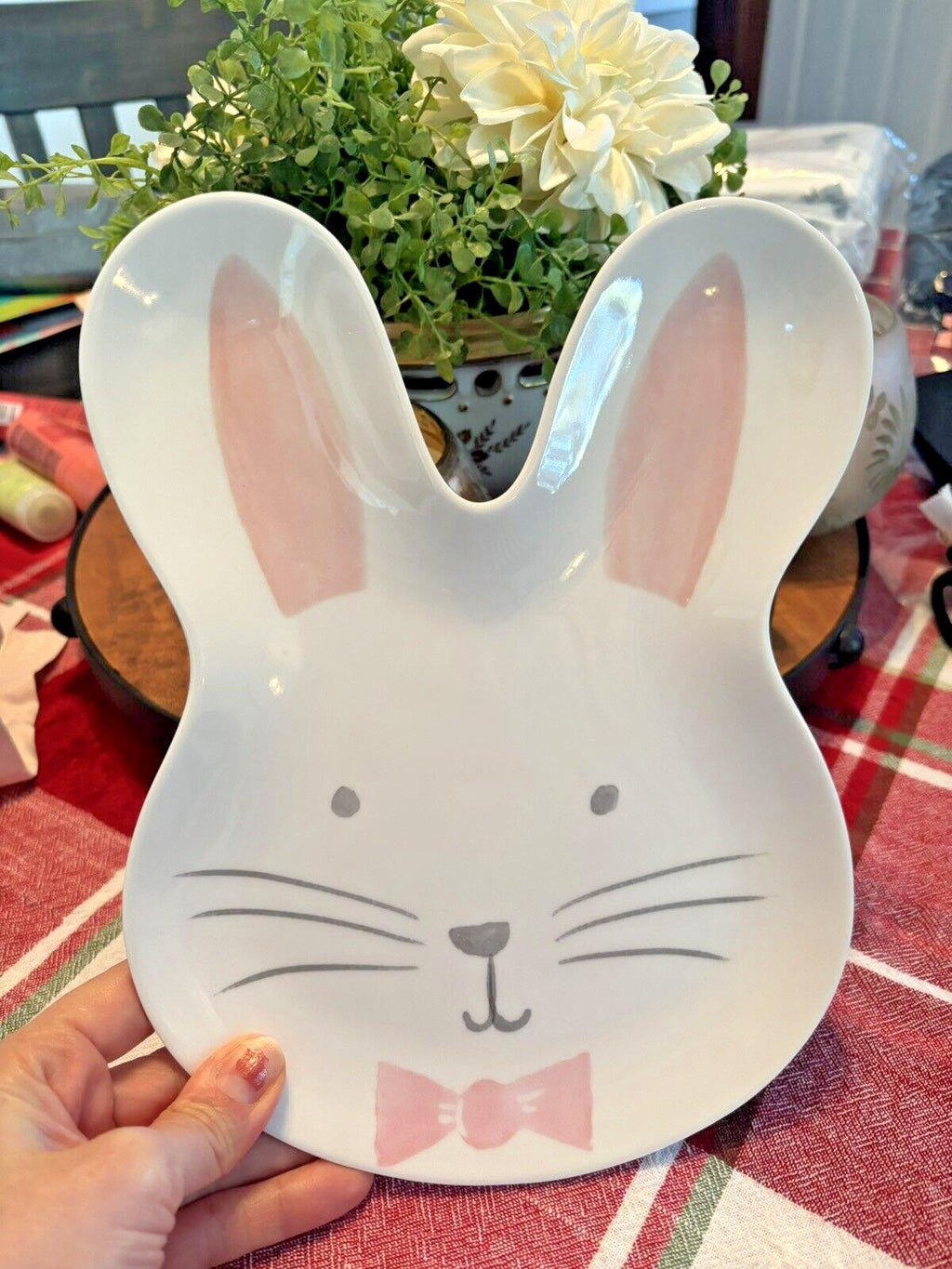 Pottery Barn holiday Plate Peter rabbit Easter Bunny gift school kid disney