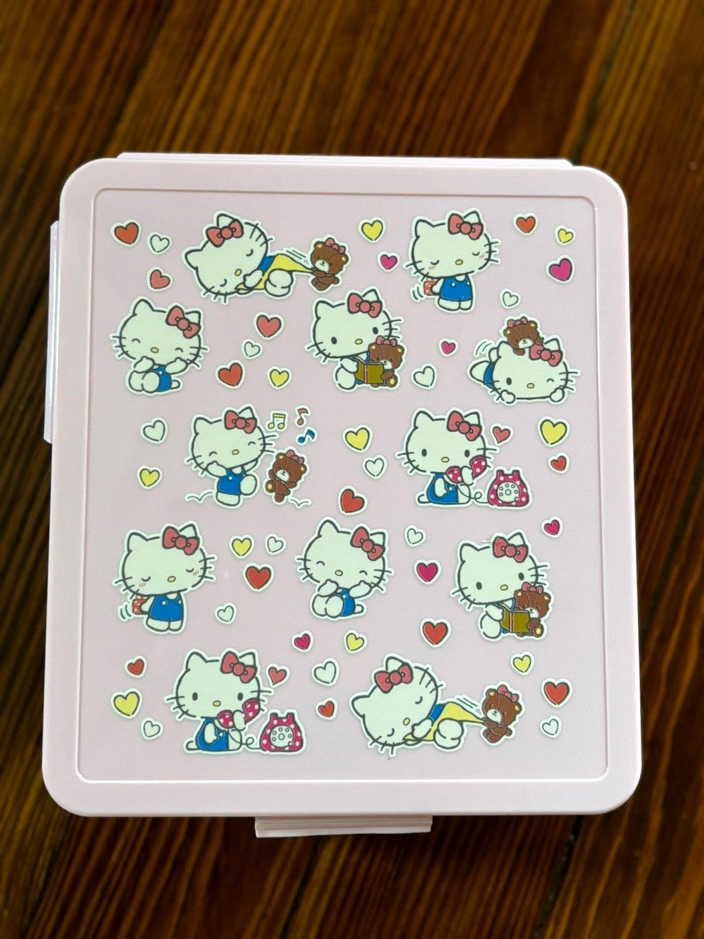 Pottery barn school HELLO KITTY PINK  Bento lunch box Disney party gift girl   .