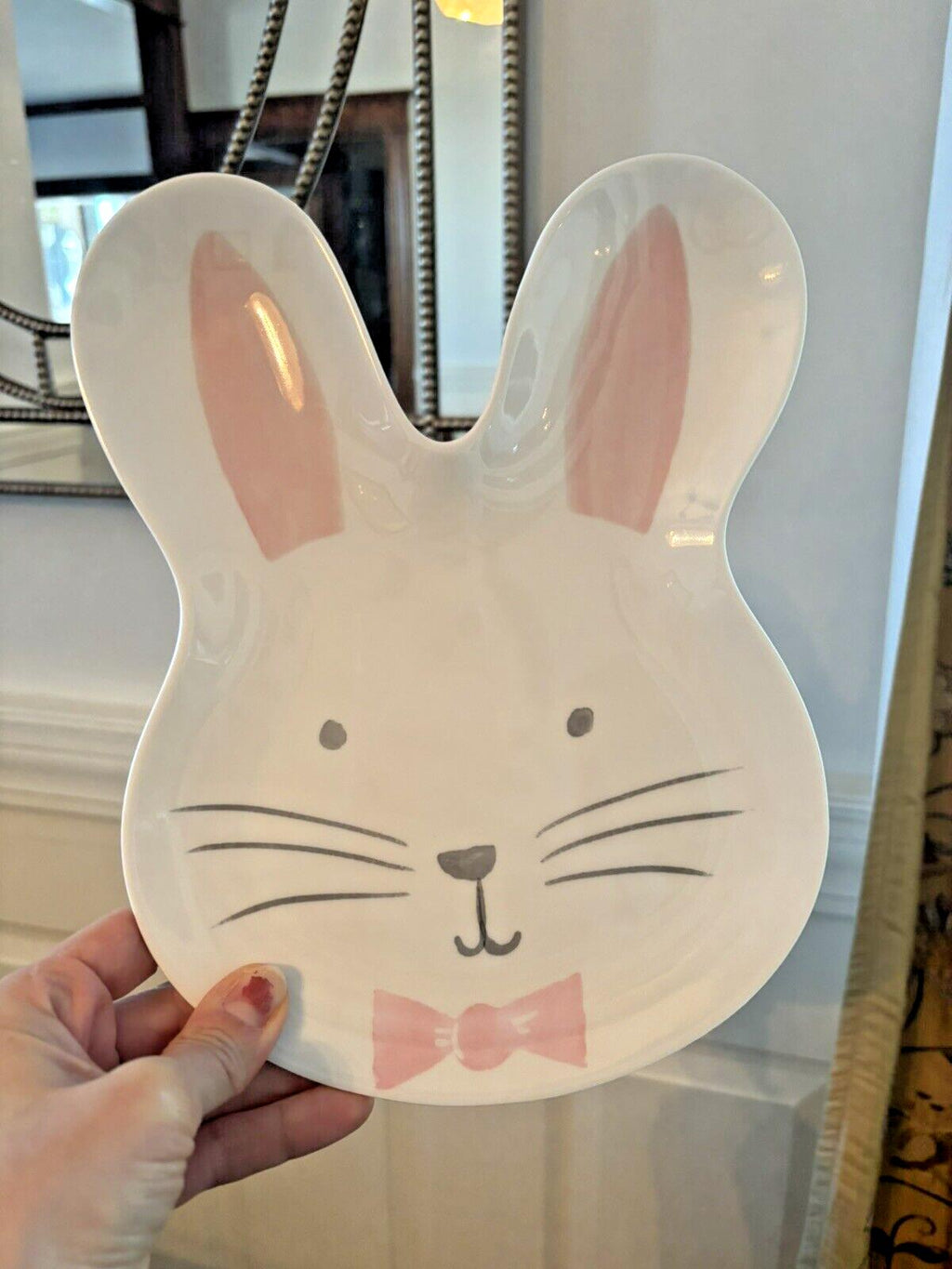 Pottery Barn holiday Plate Peter rabbit Easter Bunny gift school kid disney