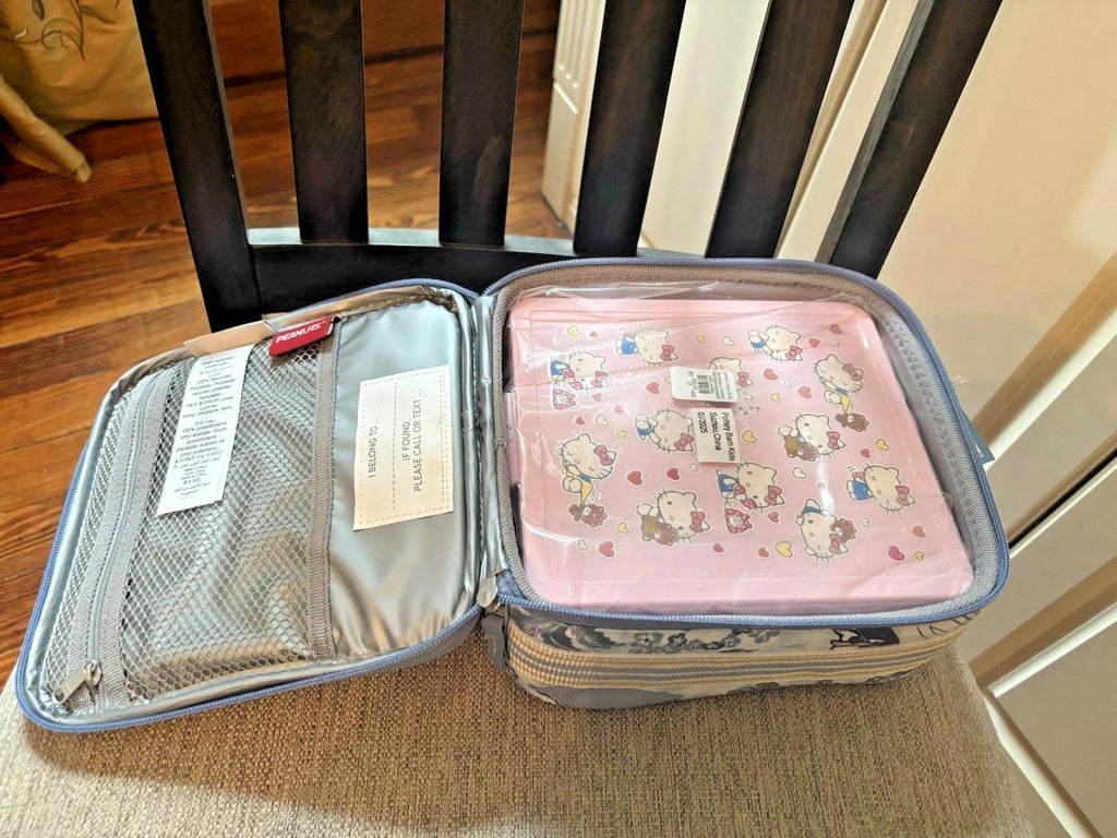 Pottery barn school HELLO KITTY PINK  Bento lunch box Disney party gift girl   .