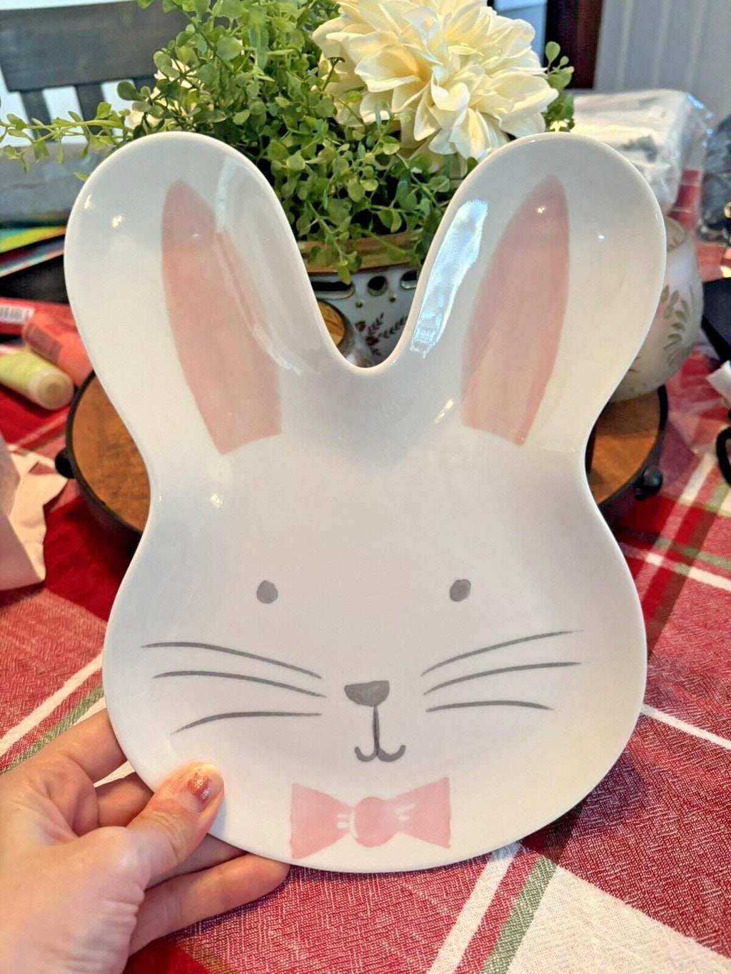 Pottery Barn holiday Plate Peter rabbit Easter Bunny gift school kid disney